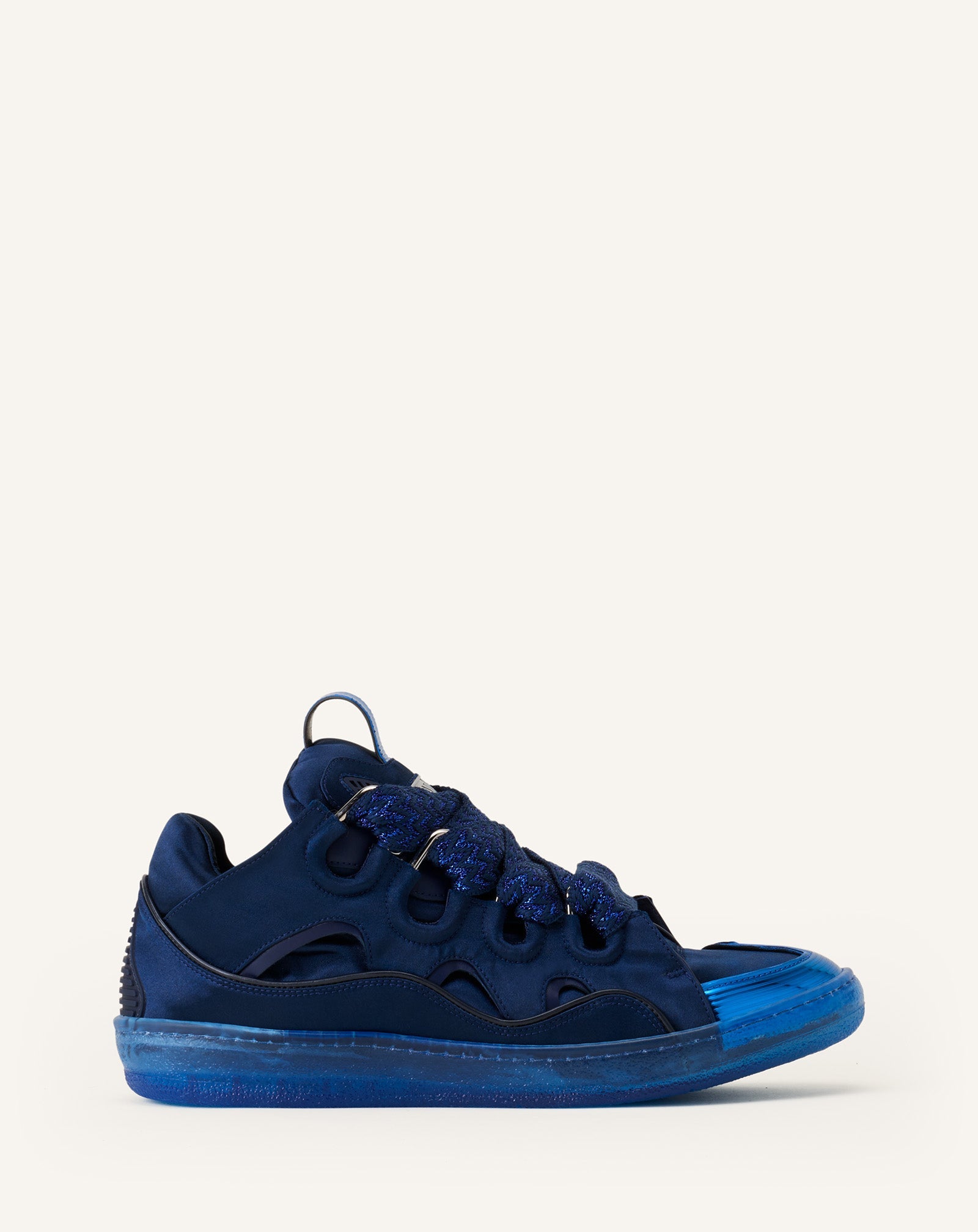 CURB SNEAKERS IN SATIN