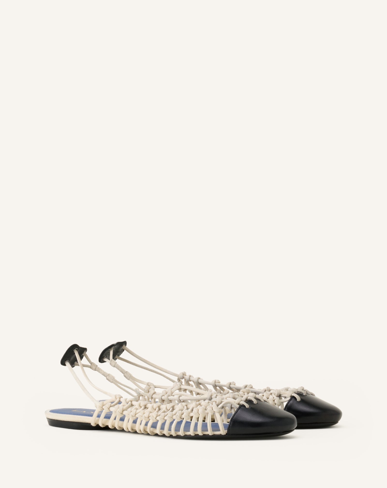 KNITLINE SLINGBACK BALLERINA IN LEATHER
