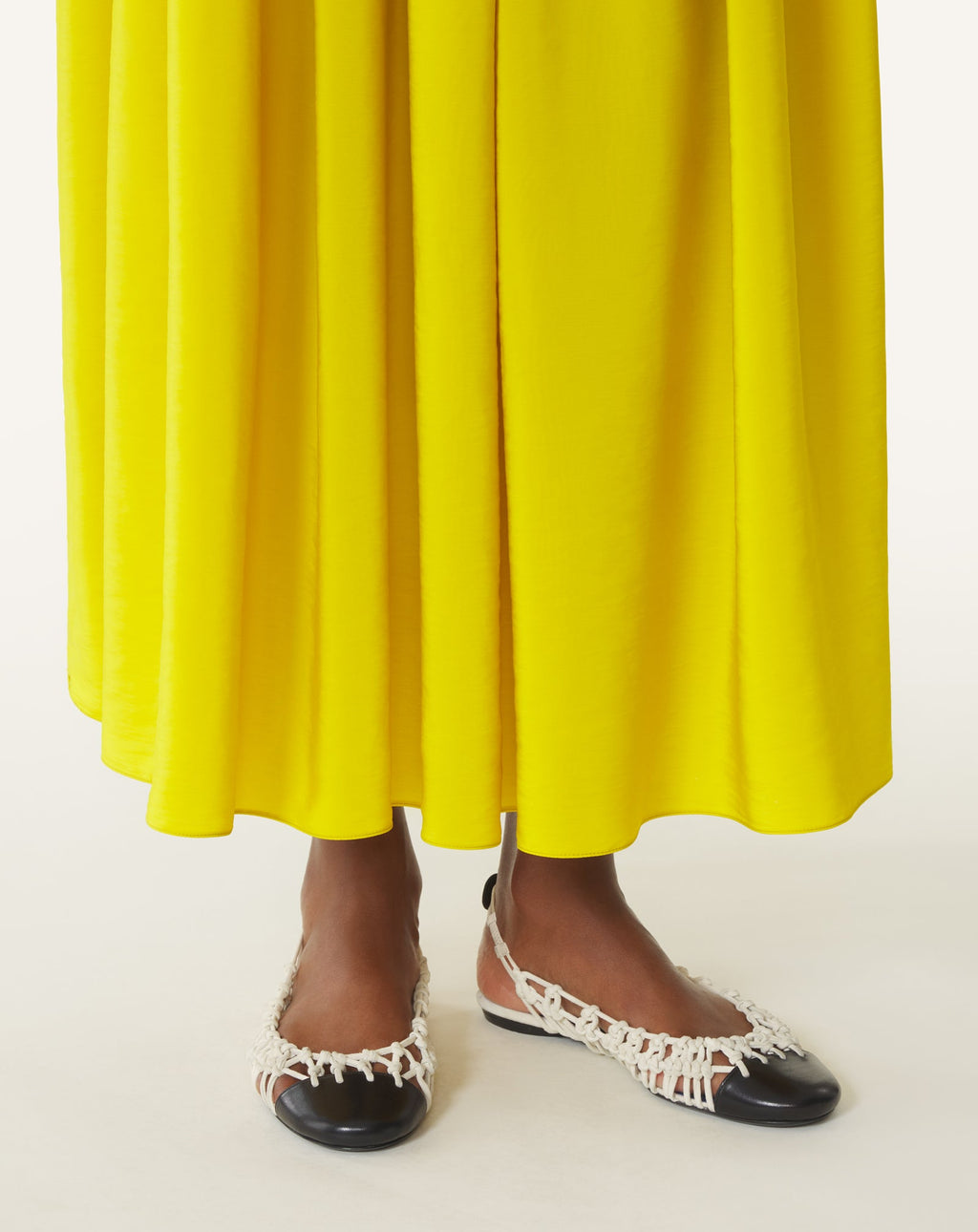 KNITLINE SLINGBACK BALLERINA IN LEATHER