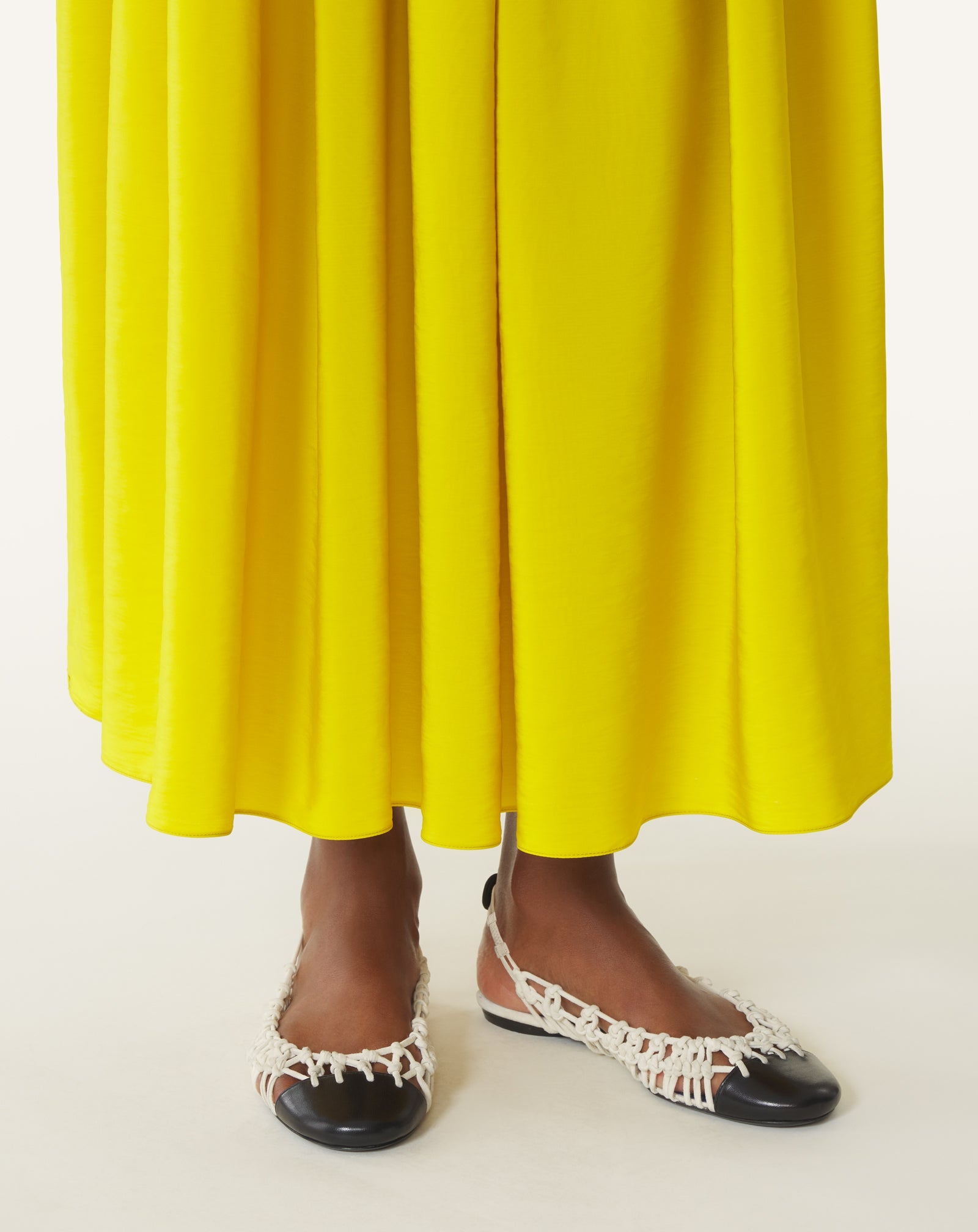 KNITLINE SLINGBACK BALLERINA IN LEATHER