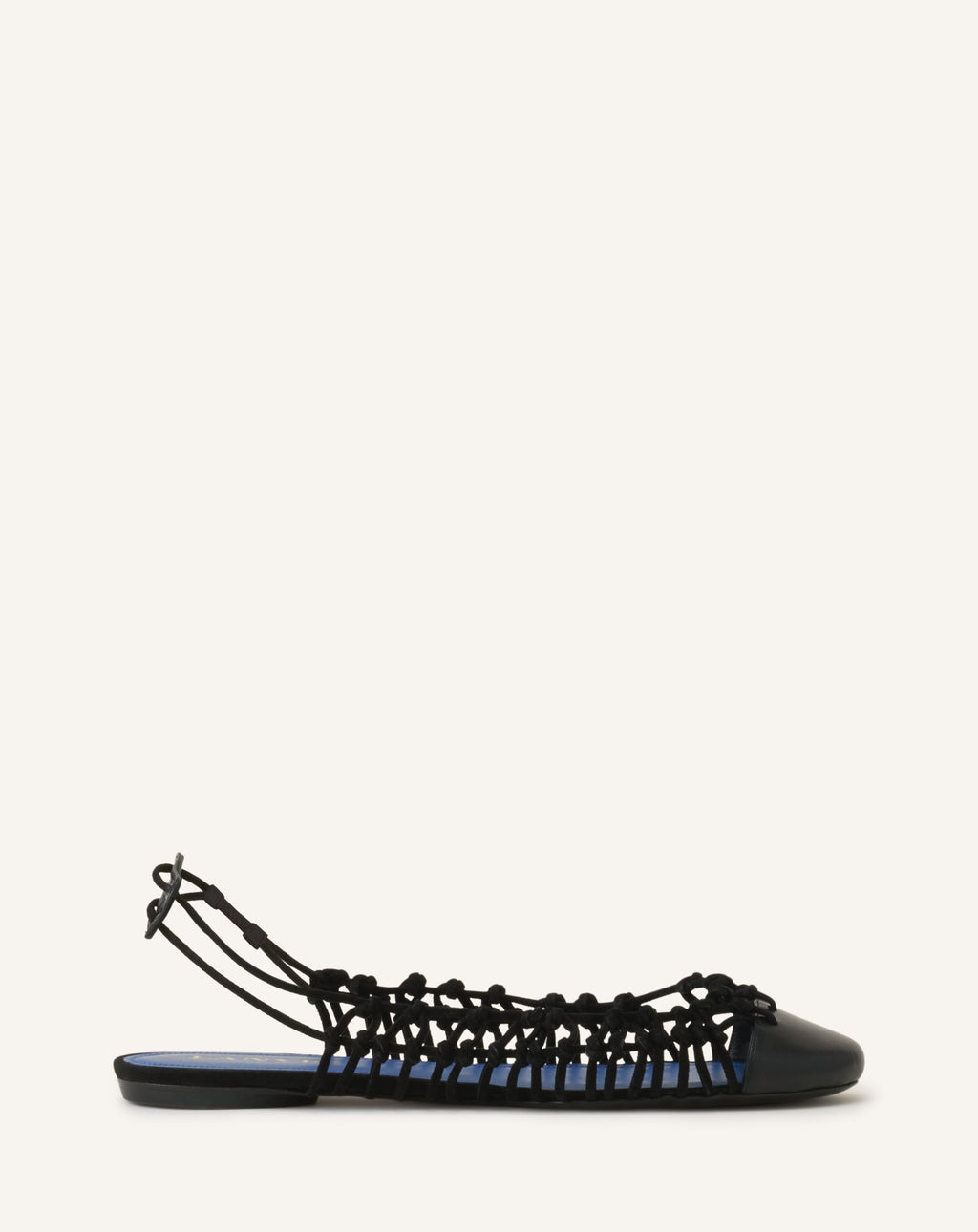 KNITLINE SLINGBACK BALLERINA IN LEATHER
