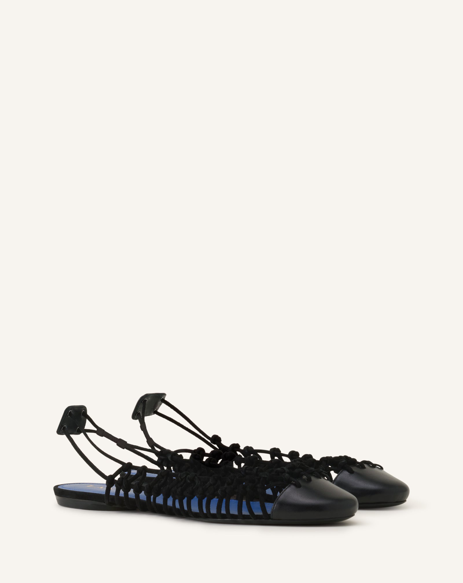 KNITLINE SLINGBACK BALLERINA IN LEATHER