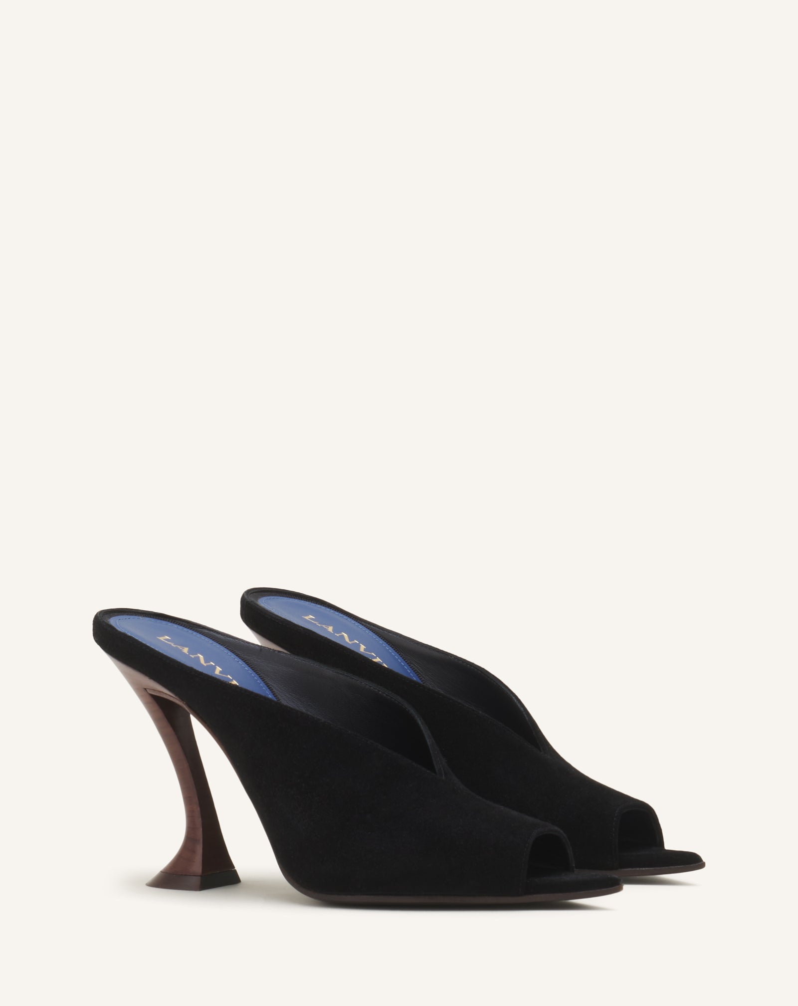 MIDNIGHT STEP MULE IN SUEDE