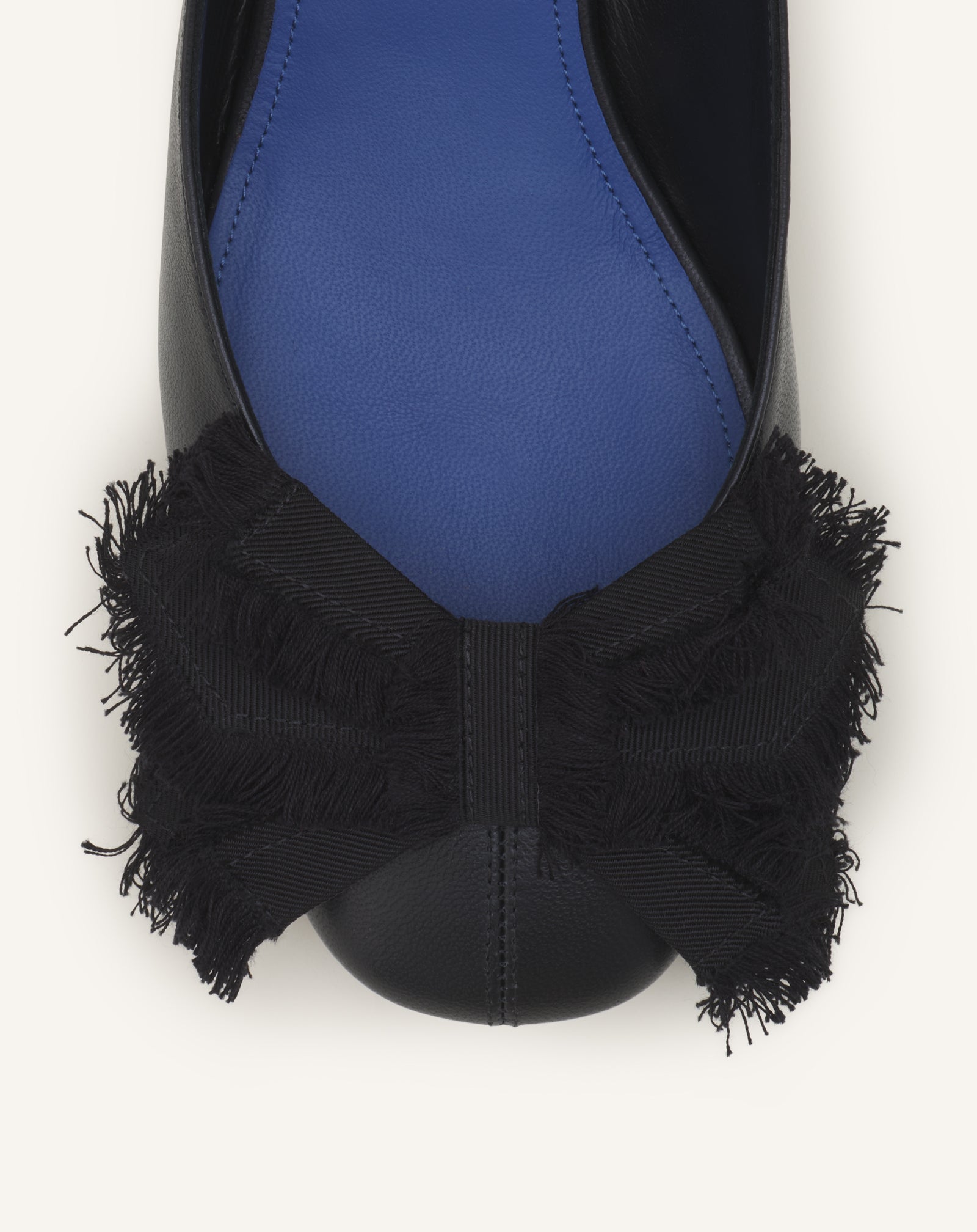 HEELED SLINGBACK BALLERINA IN LEATHER