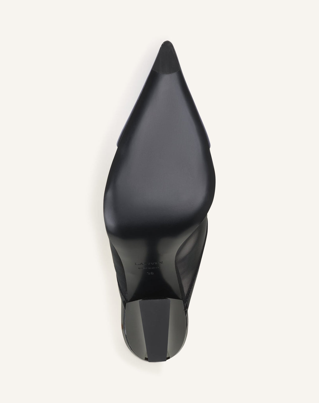 NOCTURNE MULE IN MESH AND PATENT LEATHER