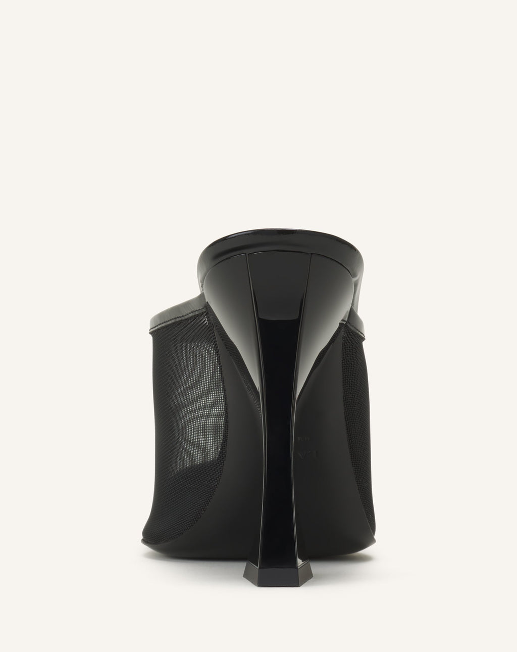 NOCTURNE MULE IN MESH AND PATENT LEATHER