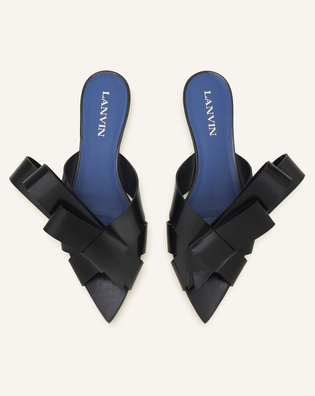 CADEAU MULE FLATS IN LEATHER