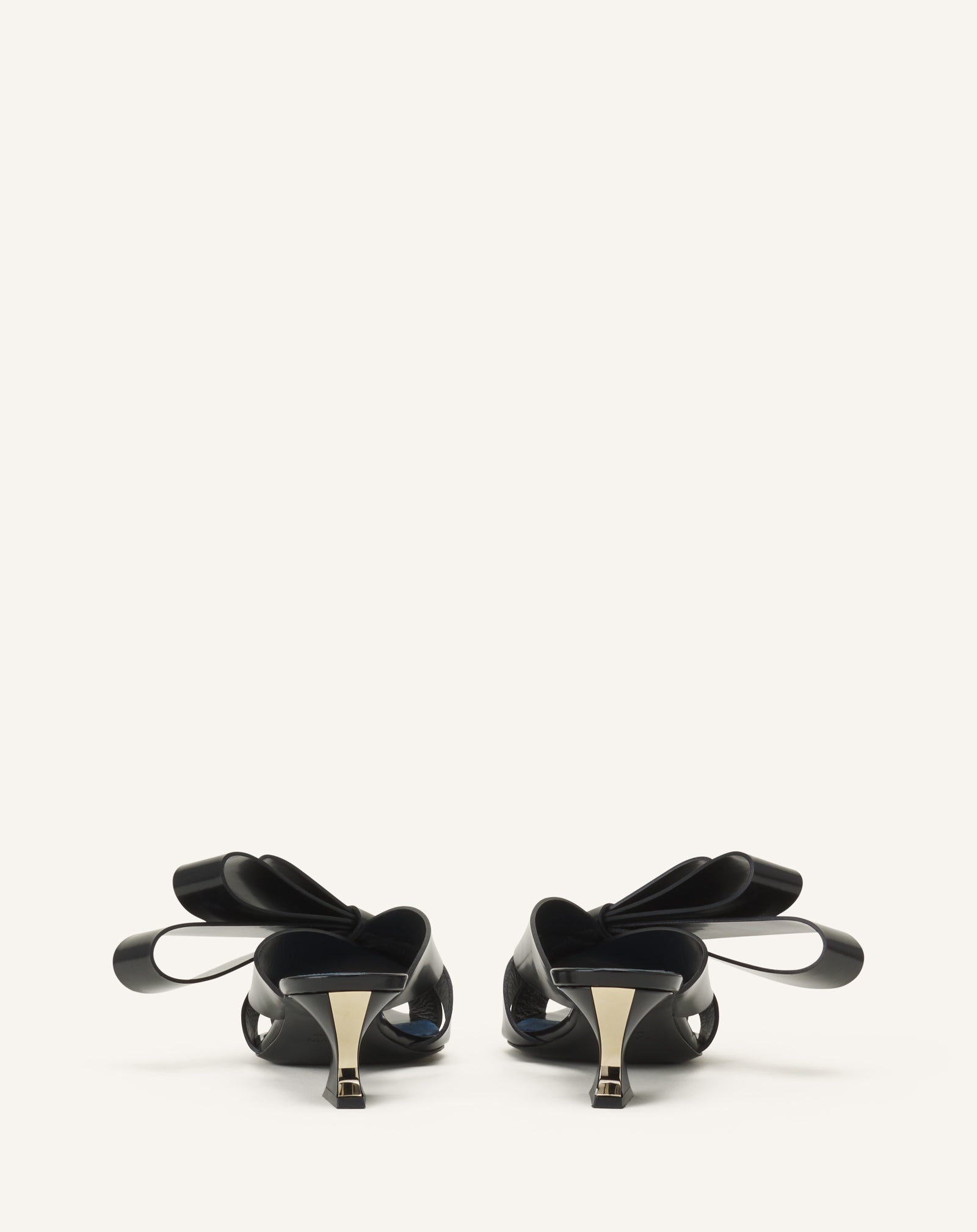 CADEAU LEATHER MULE WITH HEEL