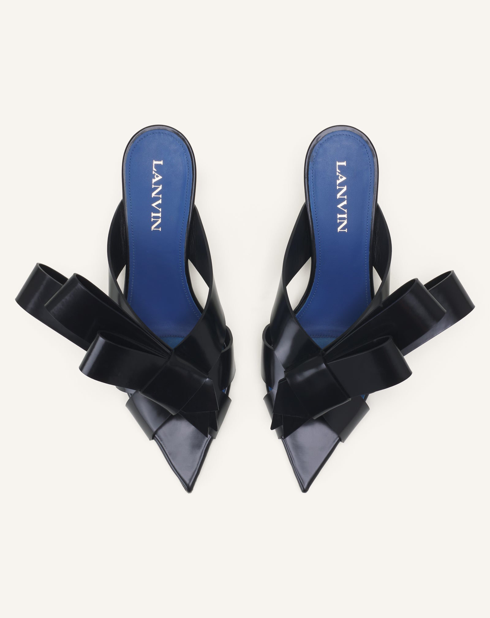 CADEAU LEATHER MULE WITH HEEL