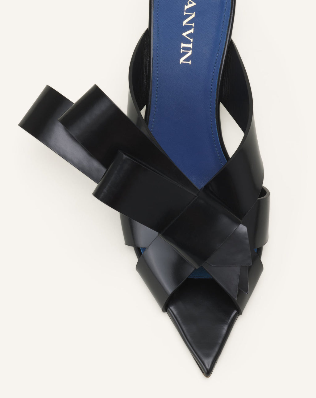 CADEAU LEATHER MULE WITH HEEL