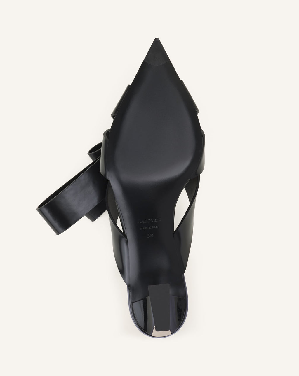 CADEAU LEATHER MULE WITH HEEL