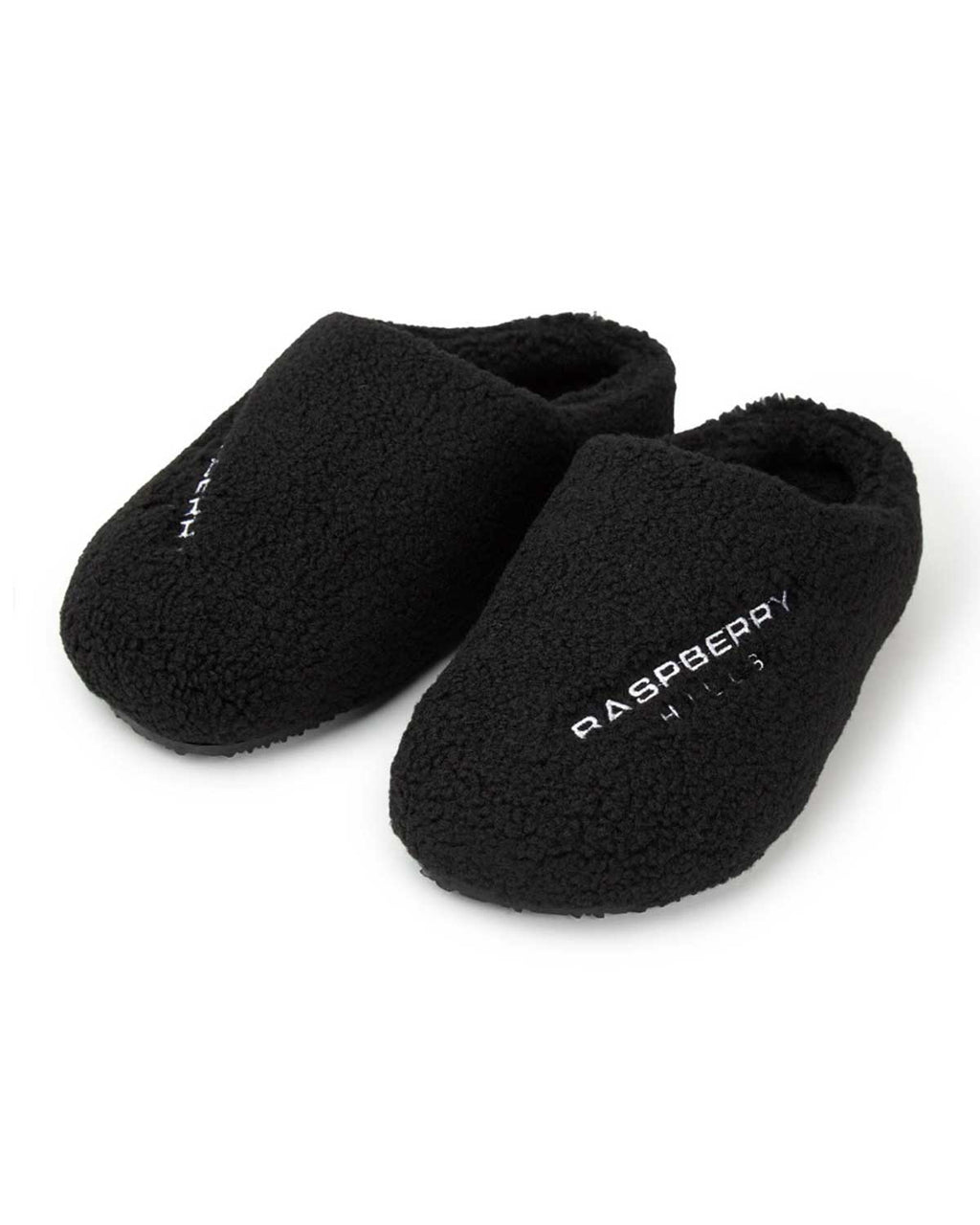GV Gallery Stacy from the Wood Fuzzy Mules Black