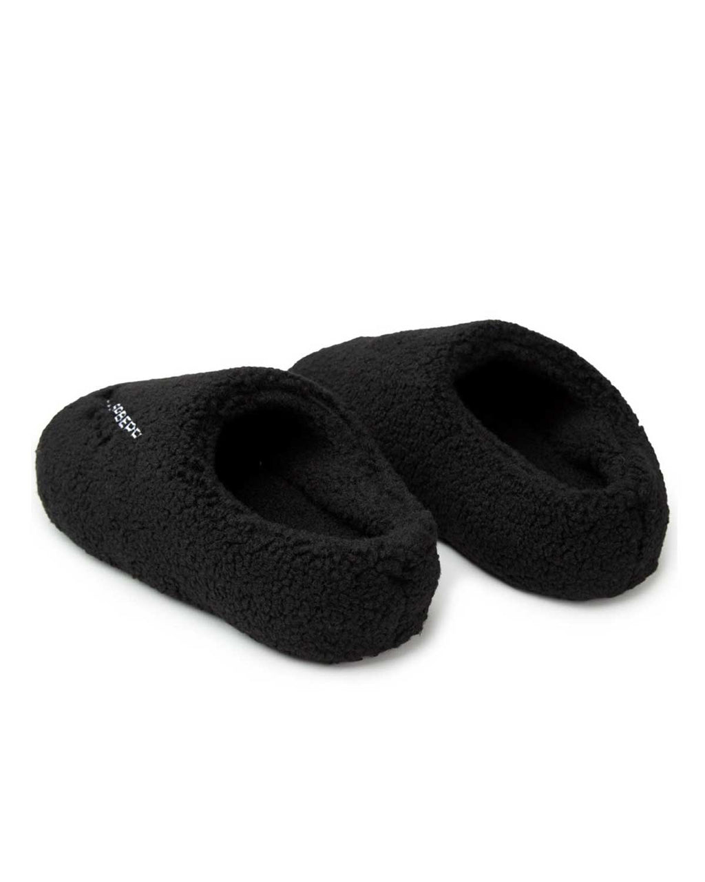 GV Gallery Stacy from the Wood Fuzzy Mules Black