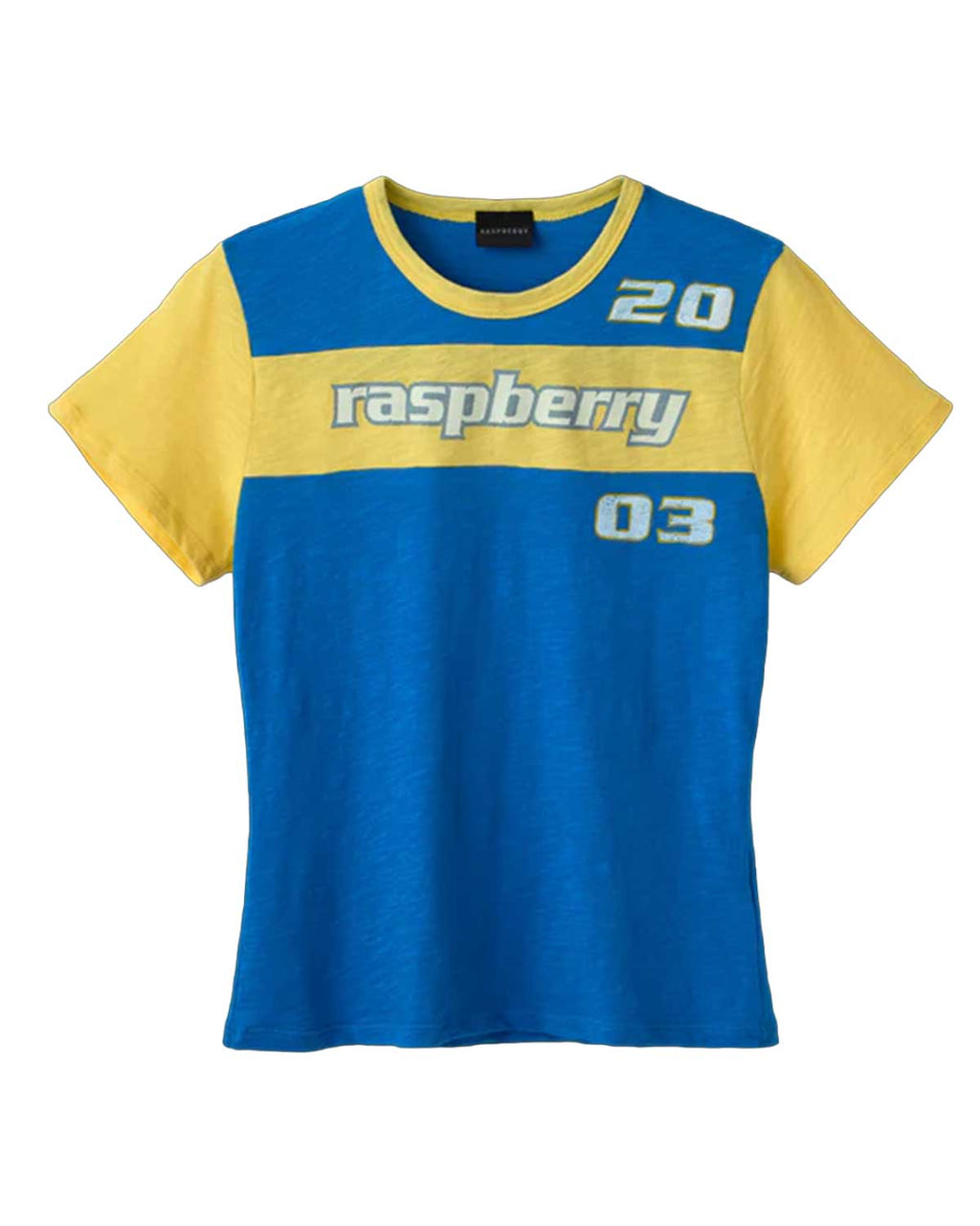 GV Gallery Two Tone Women’s Tee Blue/Yellow