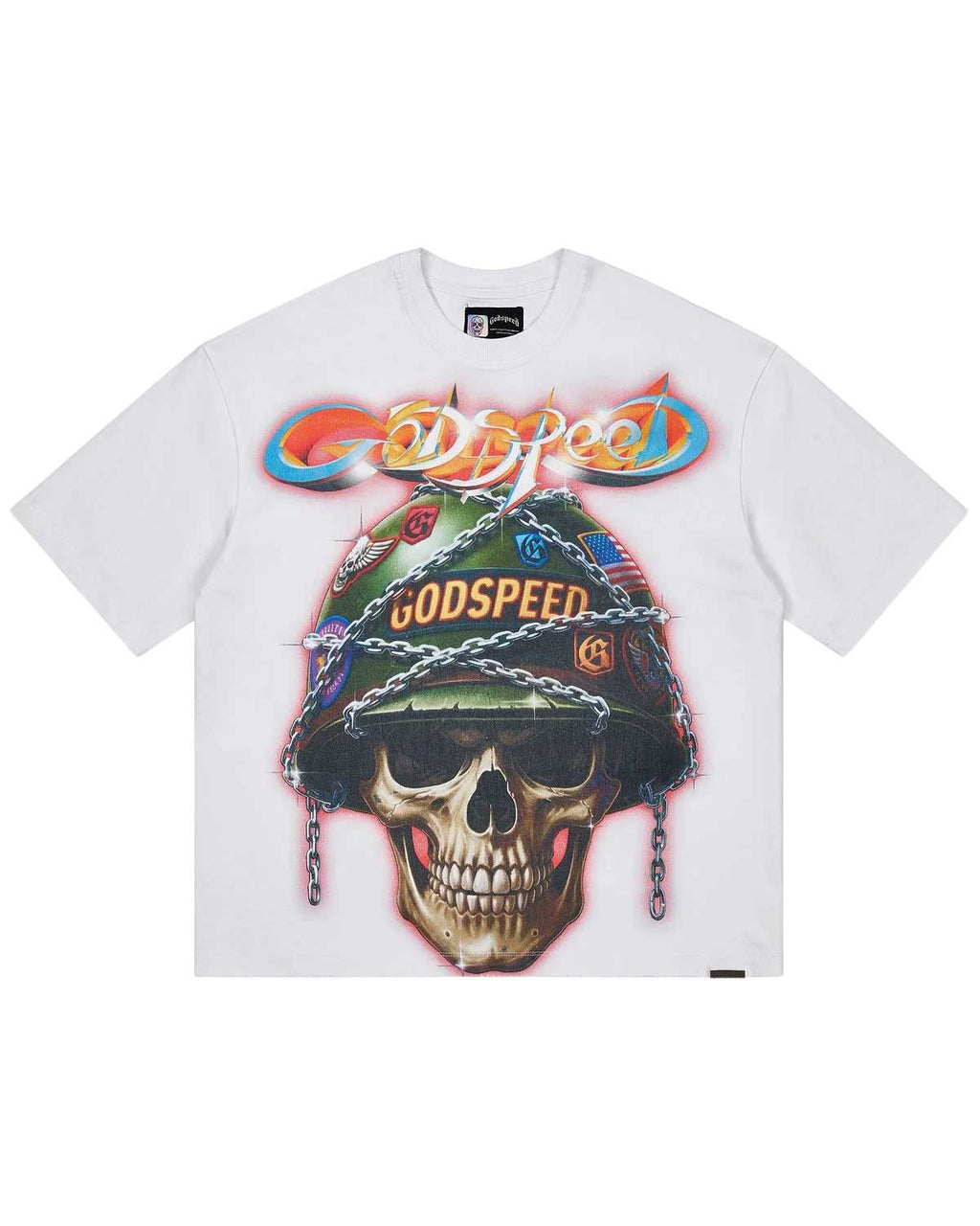 Godspeed Badges Of Honor Tee Snow White