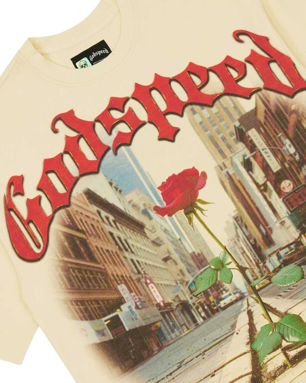 Godspeed Concrete Rose Tee Bone