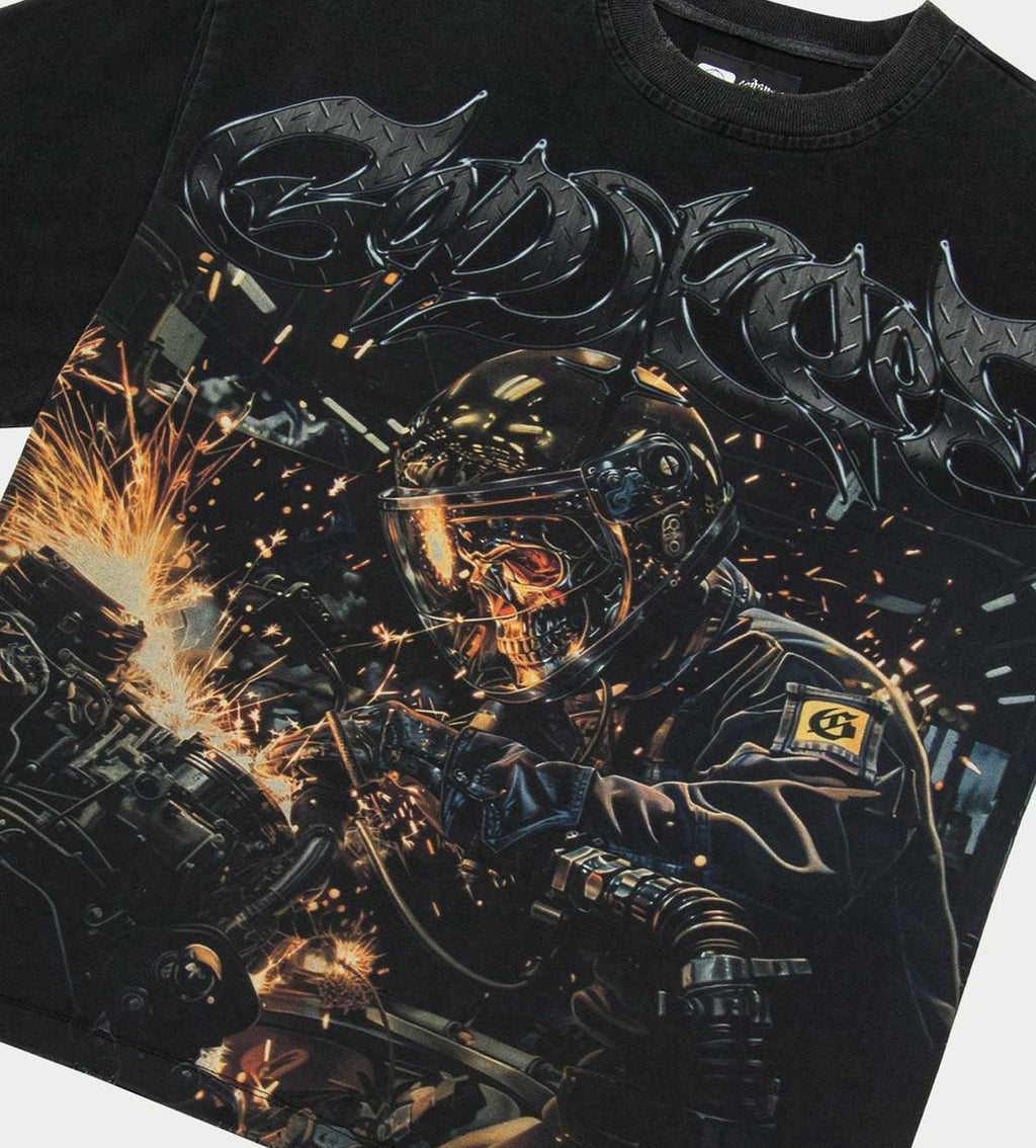 Godspeed Steel Sharpens Steel Tee Black