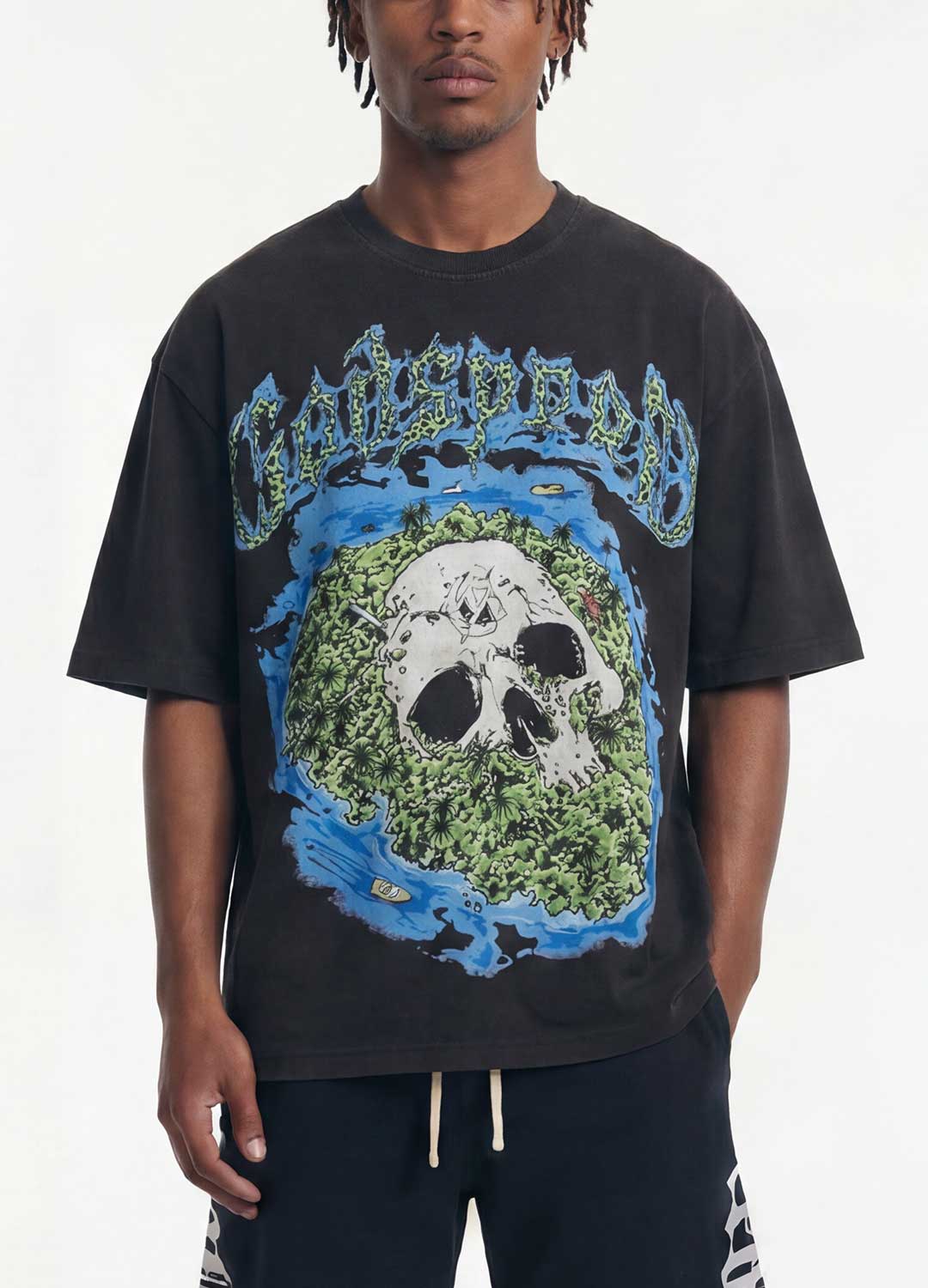 Godspeed Skull Island II Tee Black