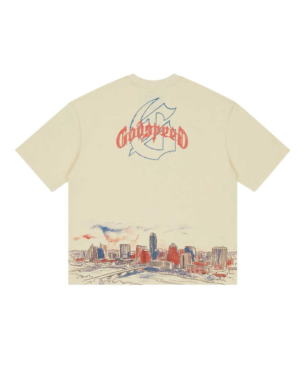 Godspeed Texas Skyline Tee Bone