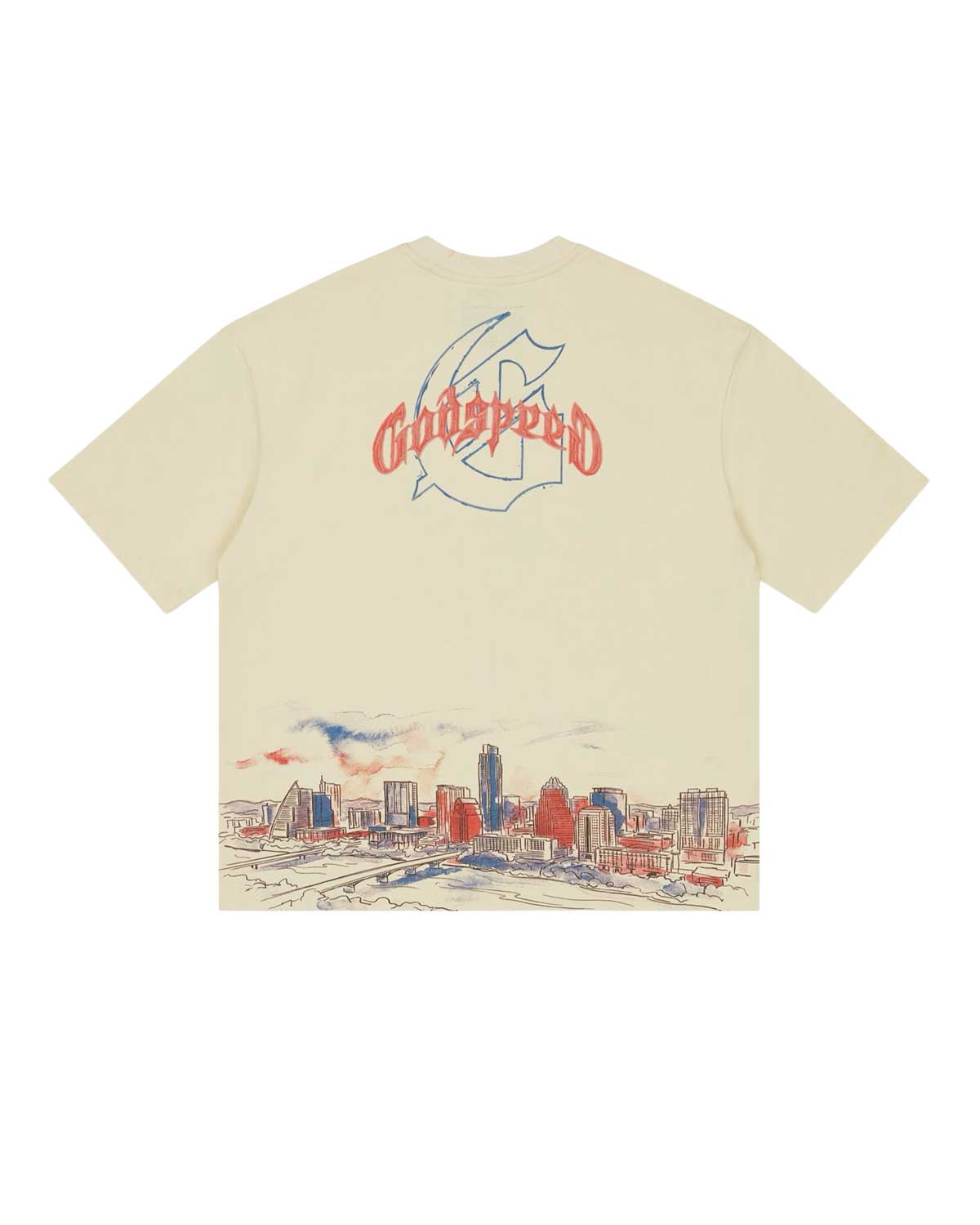 Godspeed Texas Skyline Tee Bone