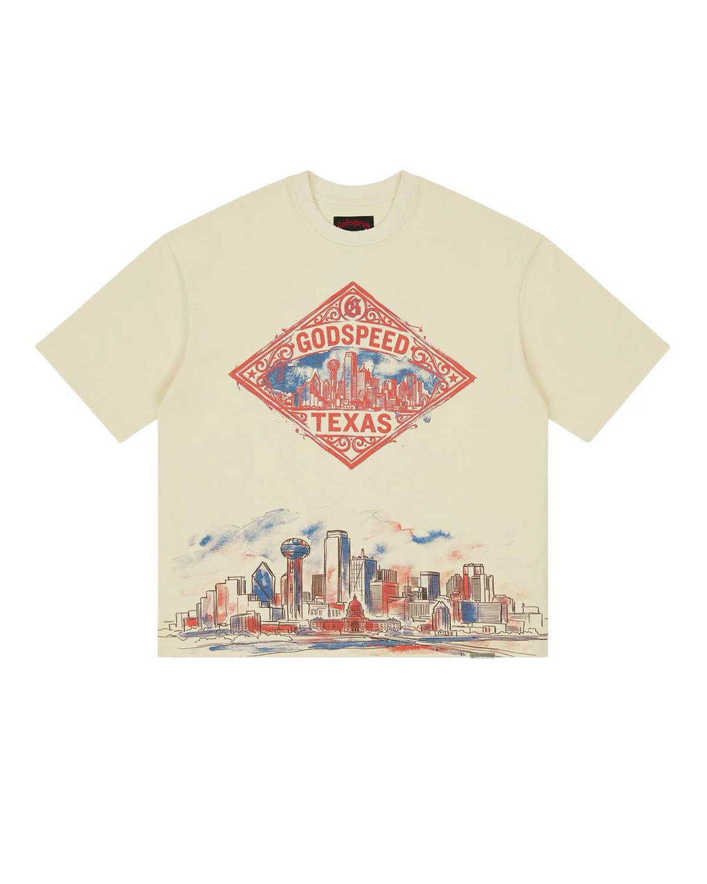 Godspeed Texas Skyline Tee Bone