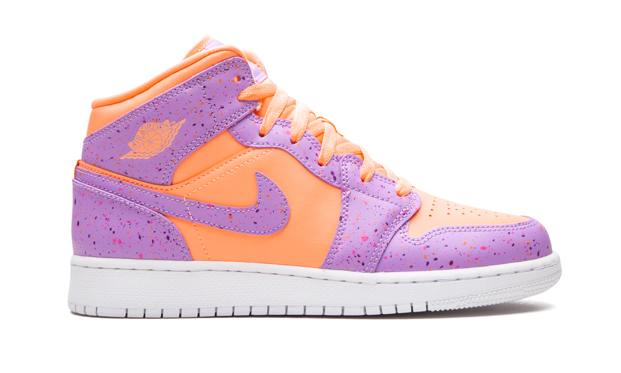 Air Jordan 1 Mid SE GS "Orange Pulse / Atomic Violet" AV5174 800