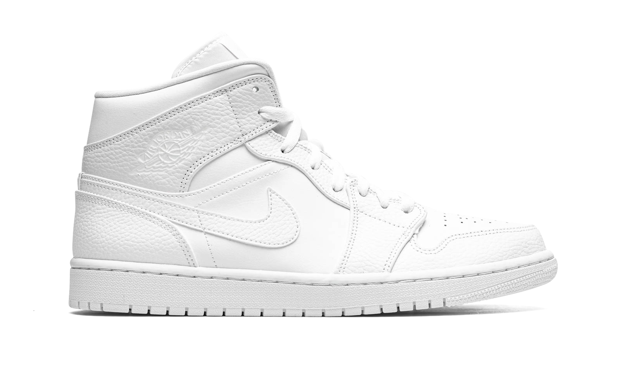 Air Jordan 1 Mid "Triple White" 554724 130