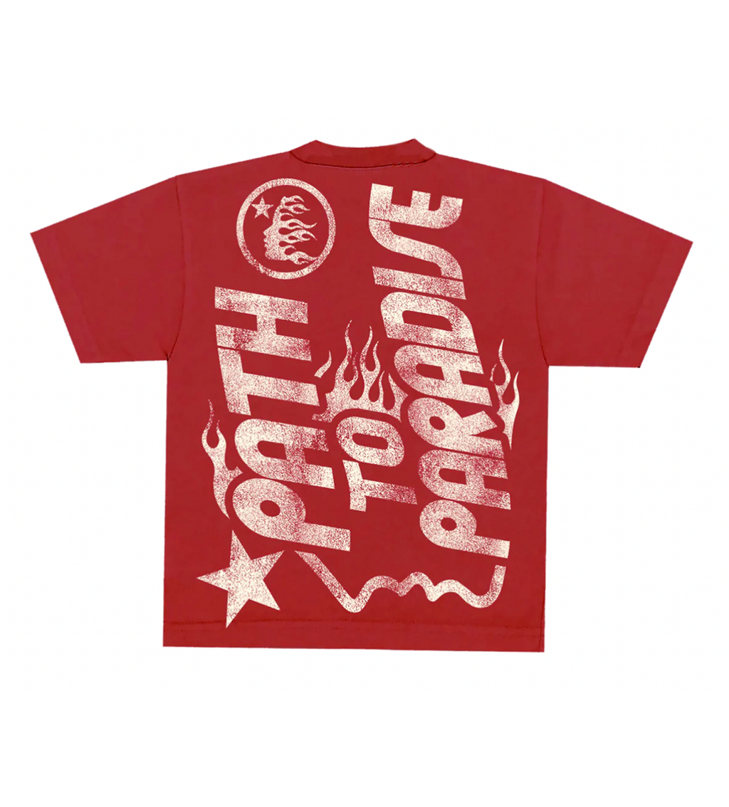 Hellstar Studios Jesus Emblem Tee Blood Red