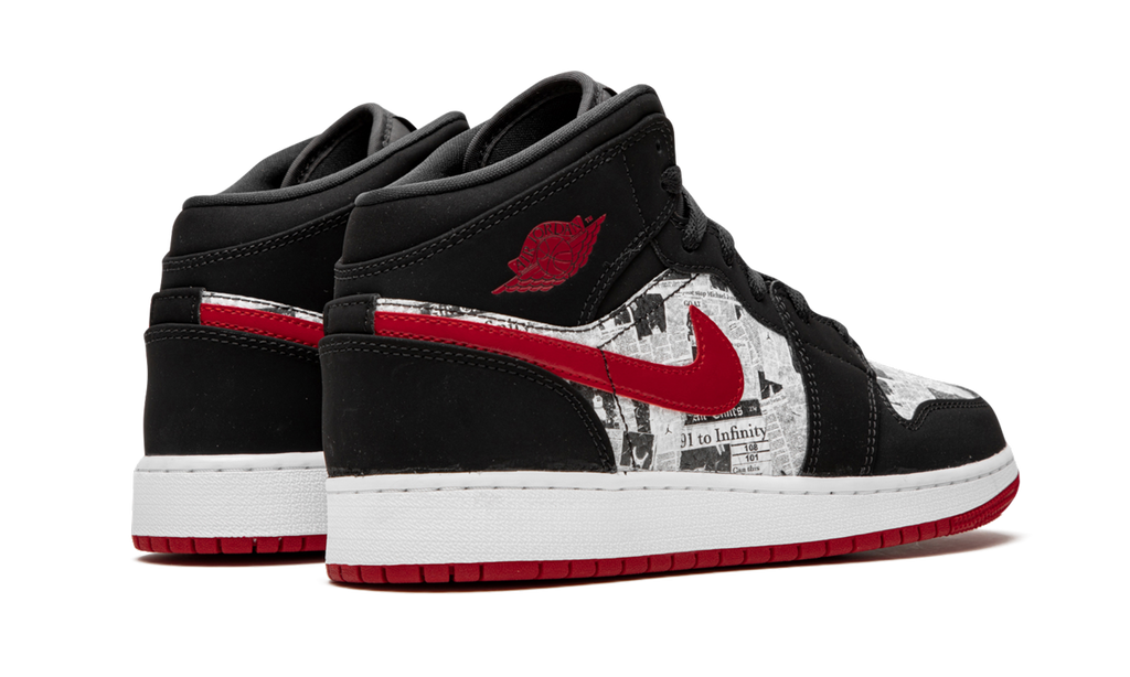 Air Jordan 1 MID SE GS "Newspaper" BQ6931 061