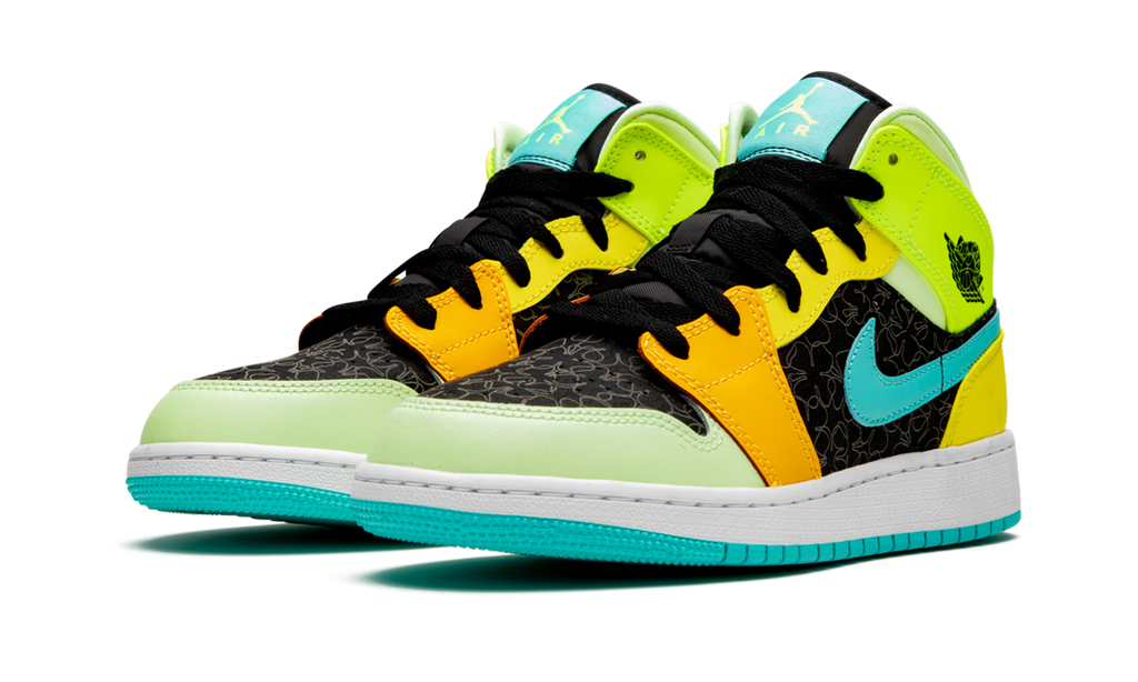 Air Jordan 1 Mid SE GS "Four Leaf Clover" BQ6931 037