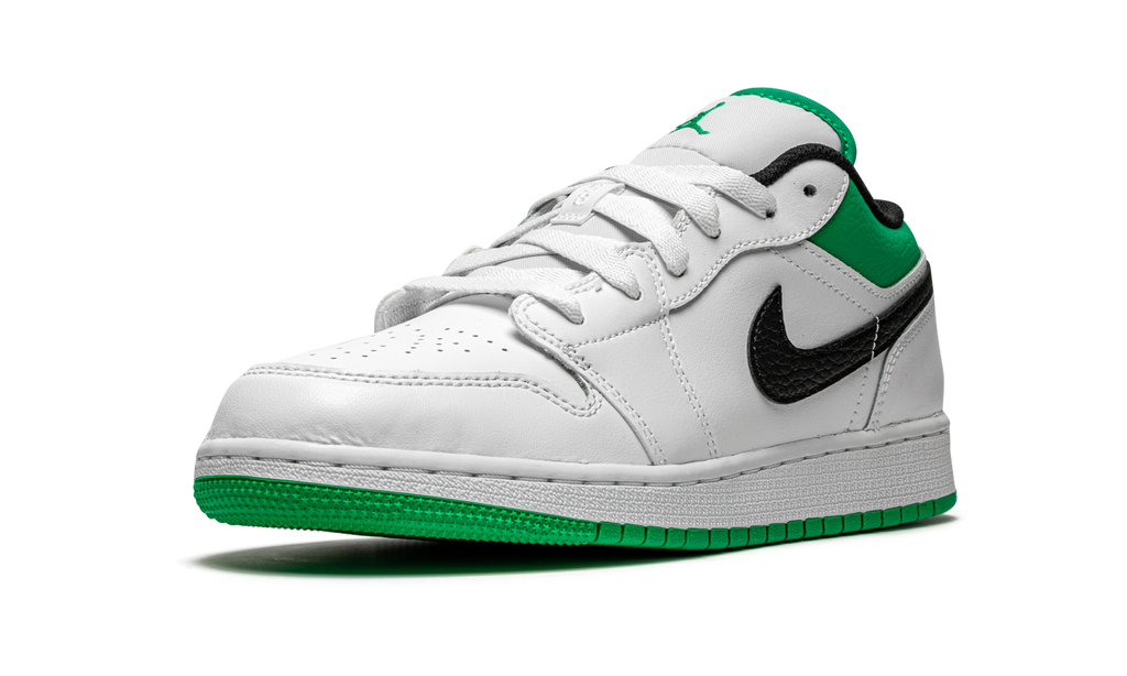 Air Jordan 1 Low GS "White / Stadium Green" 553560 129