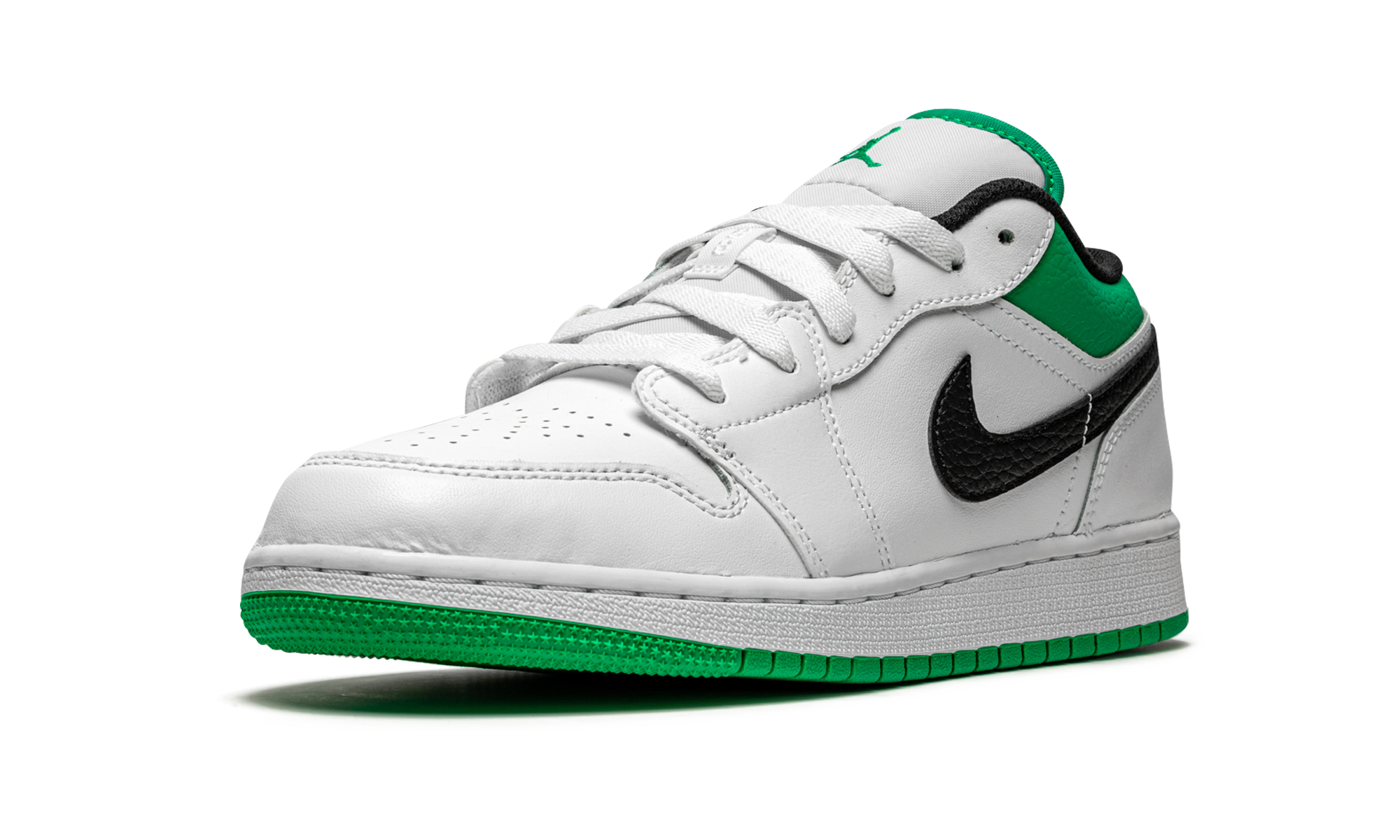 Air Jordan 1 Low GS "White / Stadium Green" 553560 129
