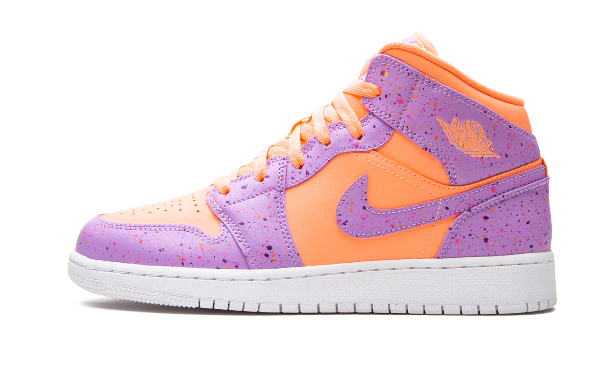 Air Jordan 1 Mid SE GS "Orange Pulse / Atomic Violet" AV5174 800