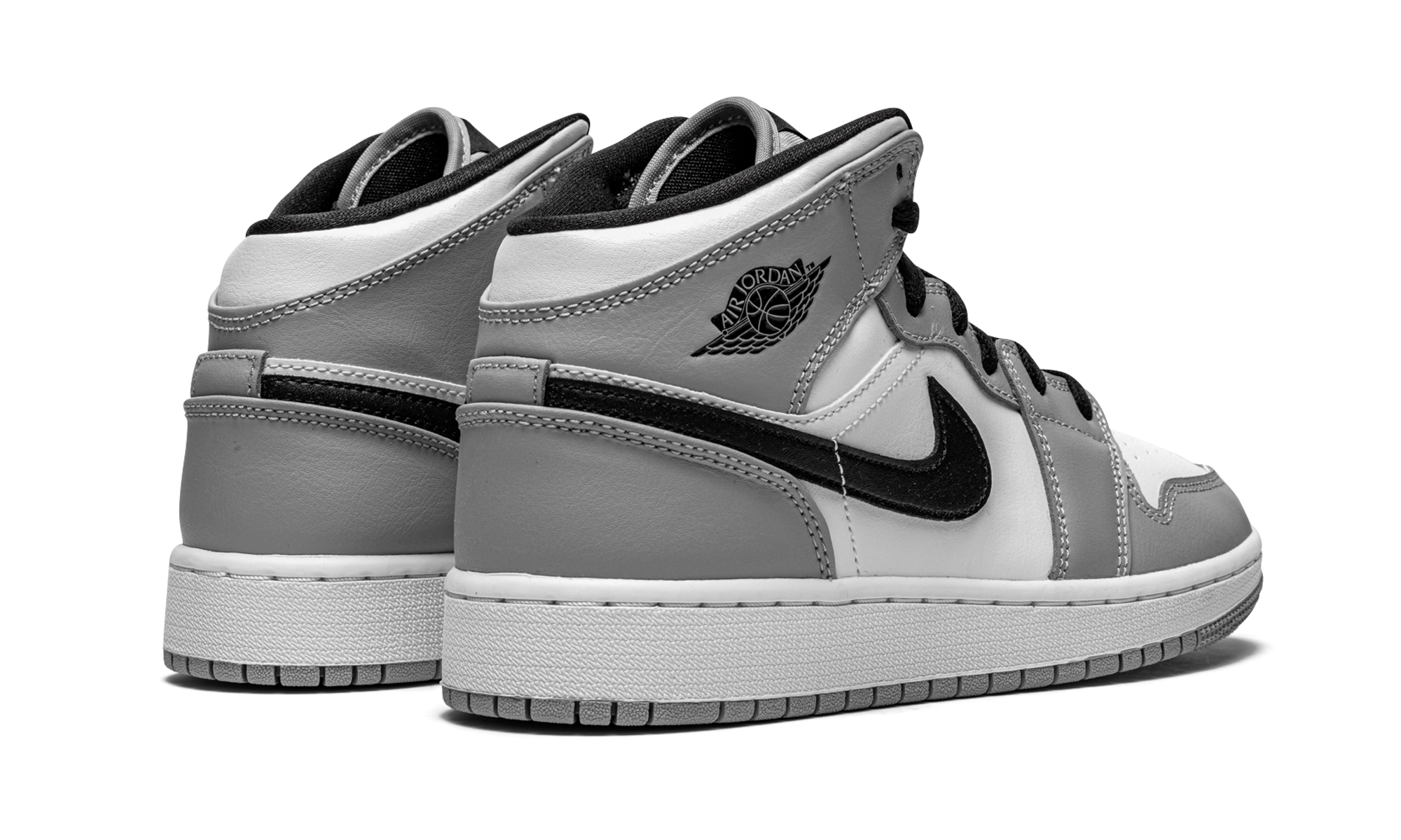 Air Jordan 1 Mid GS "Light Smoke Grey" 554725 092