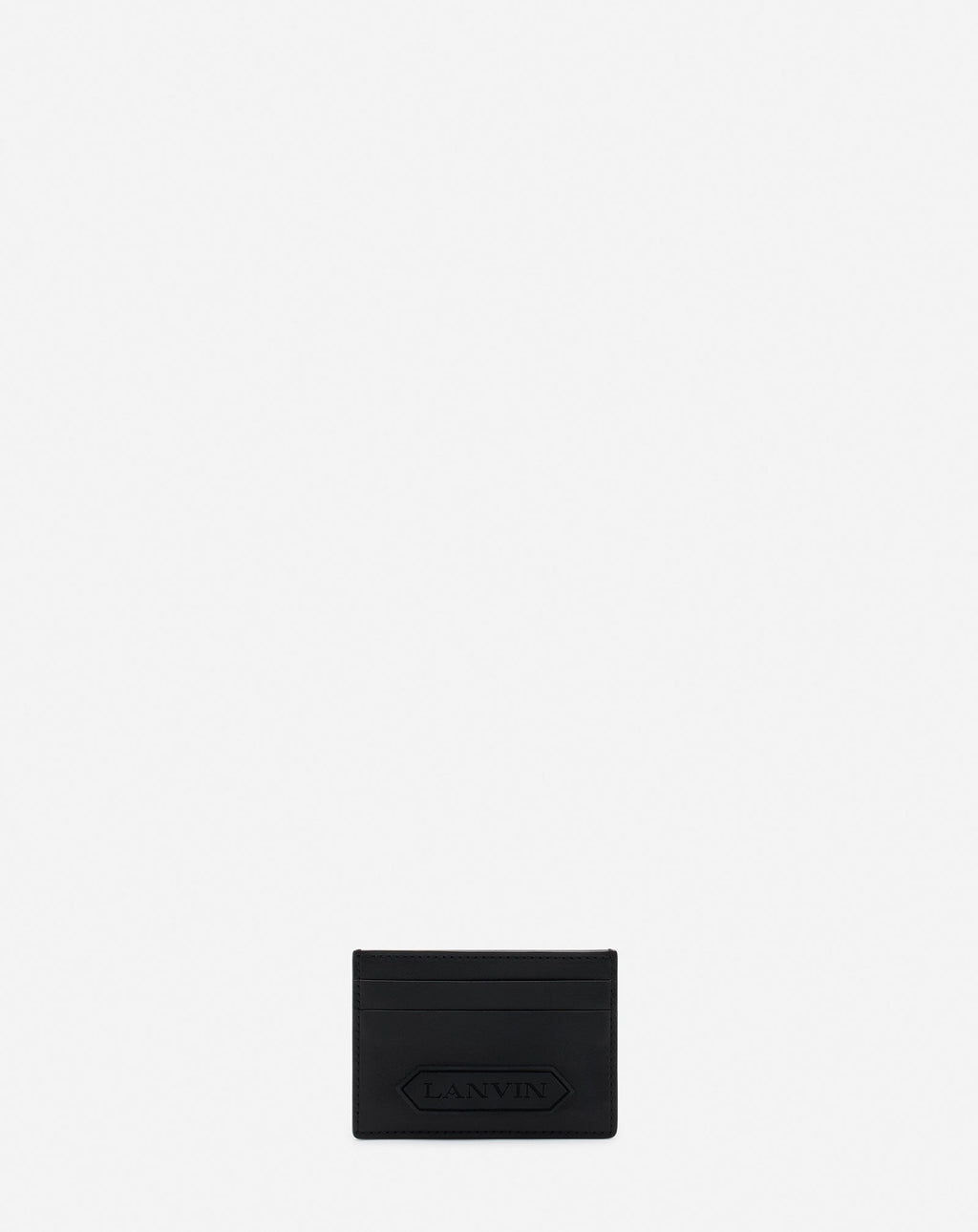 LANVIN SIGNATURE LEATHER CARDHOLDER