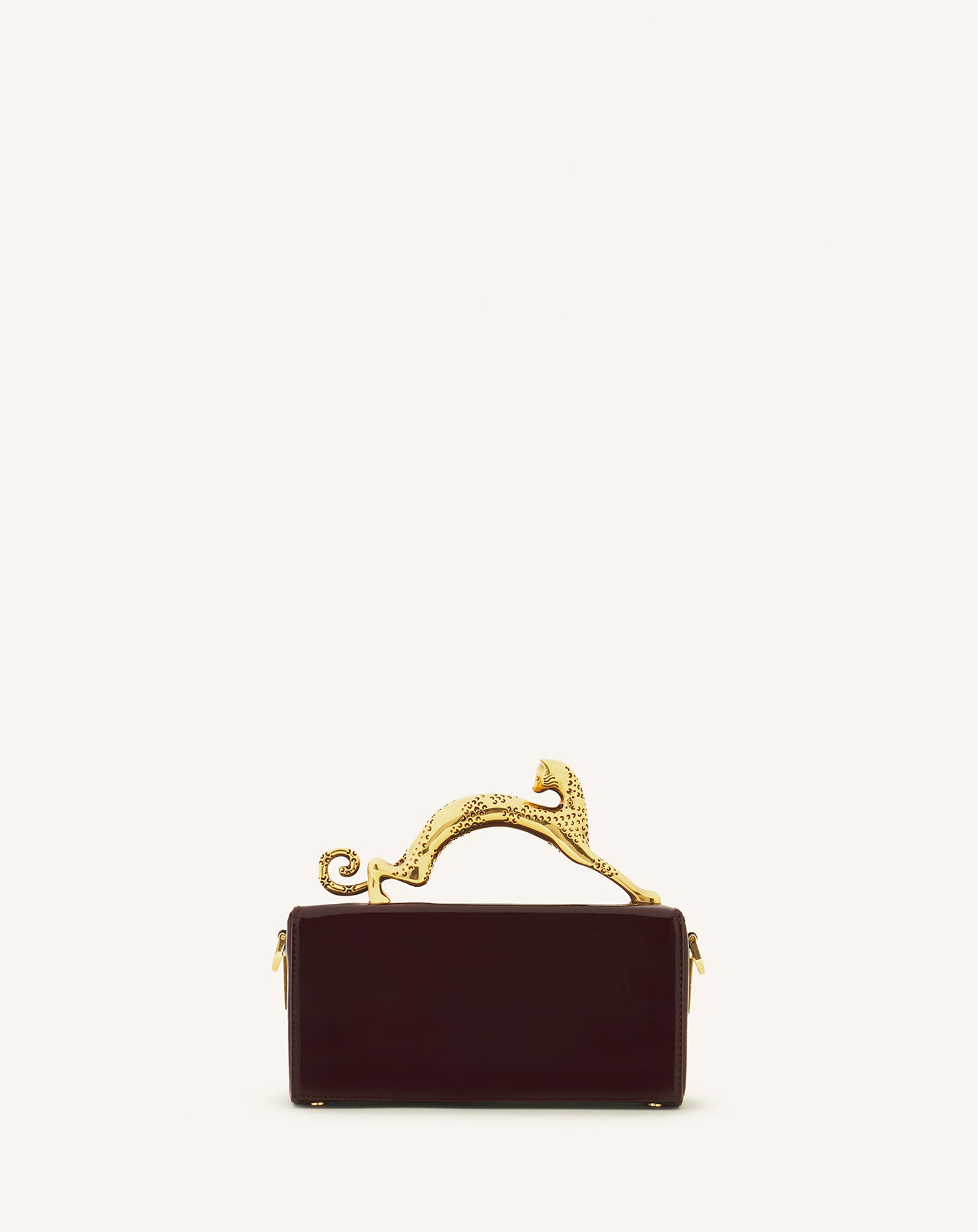 PENCIL CAT NANO BAG IN PATENT LEATHER