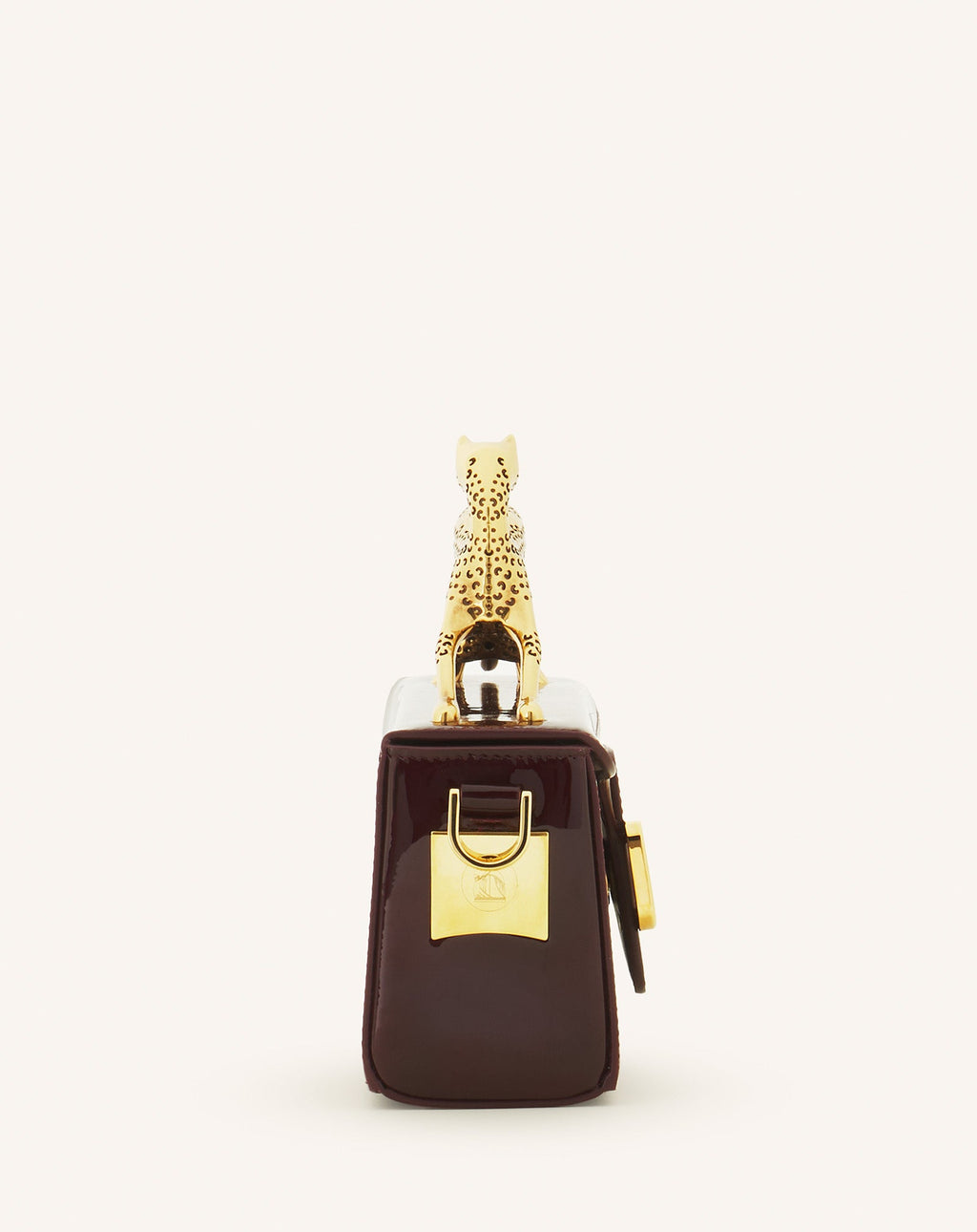 PENCIL CAT NANO BAG IN PATENT LEATHER