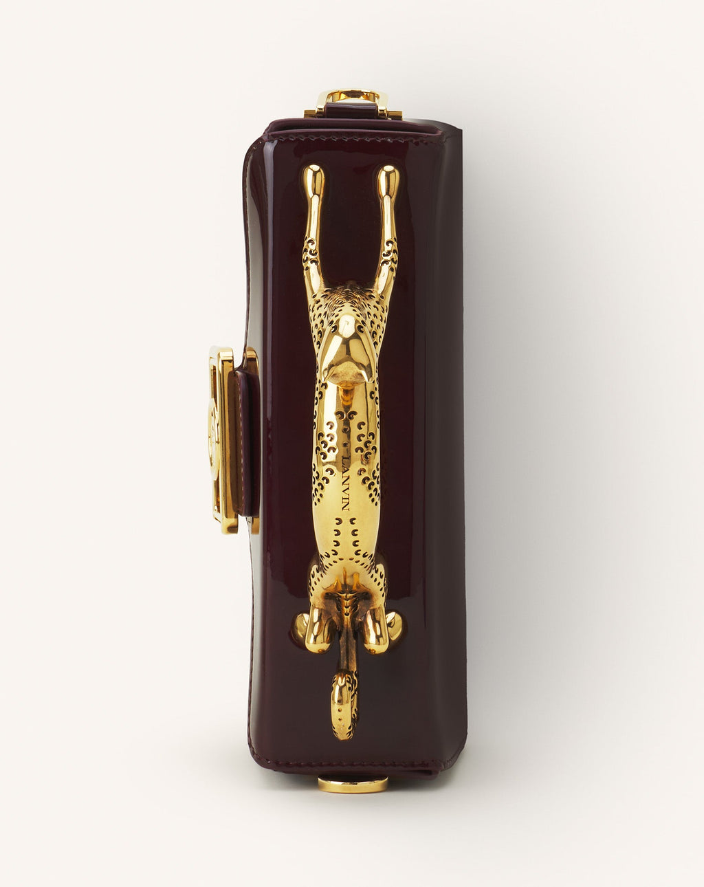 PENCIL CAT NANO BAG IN PATENT LEATHER