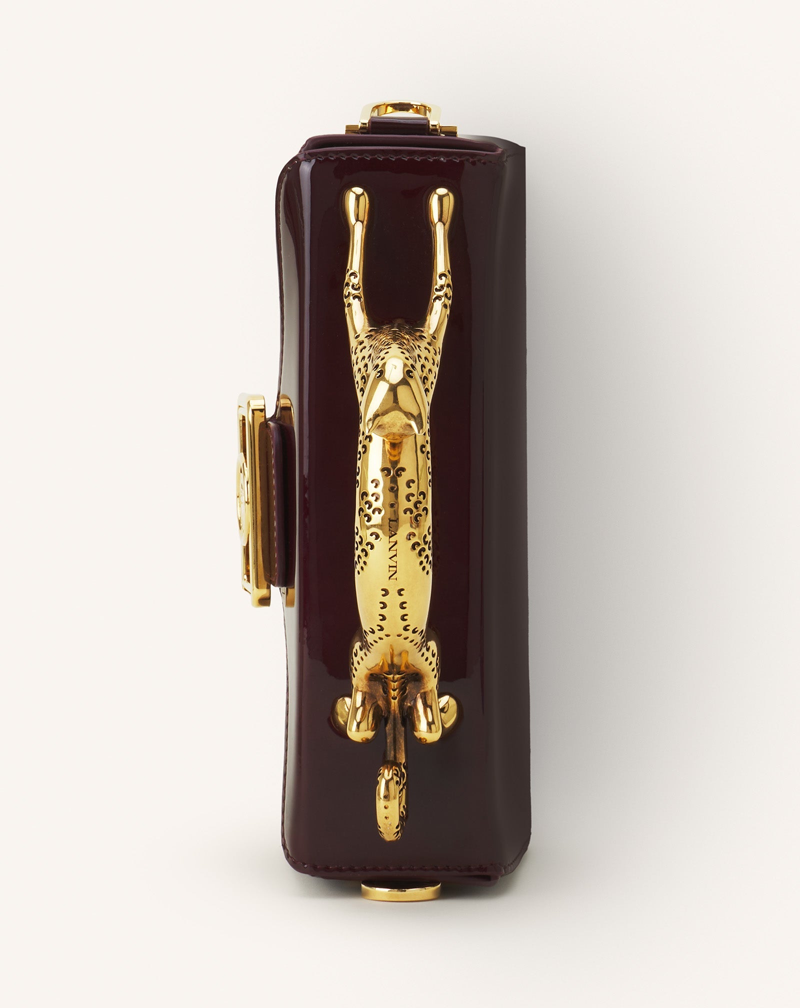 PENCIL CAT NANO BAG IN PATENT LEATHER