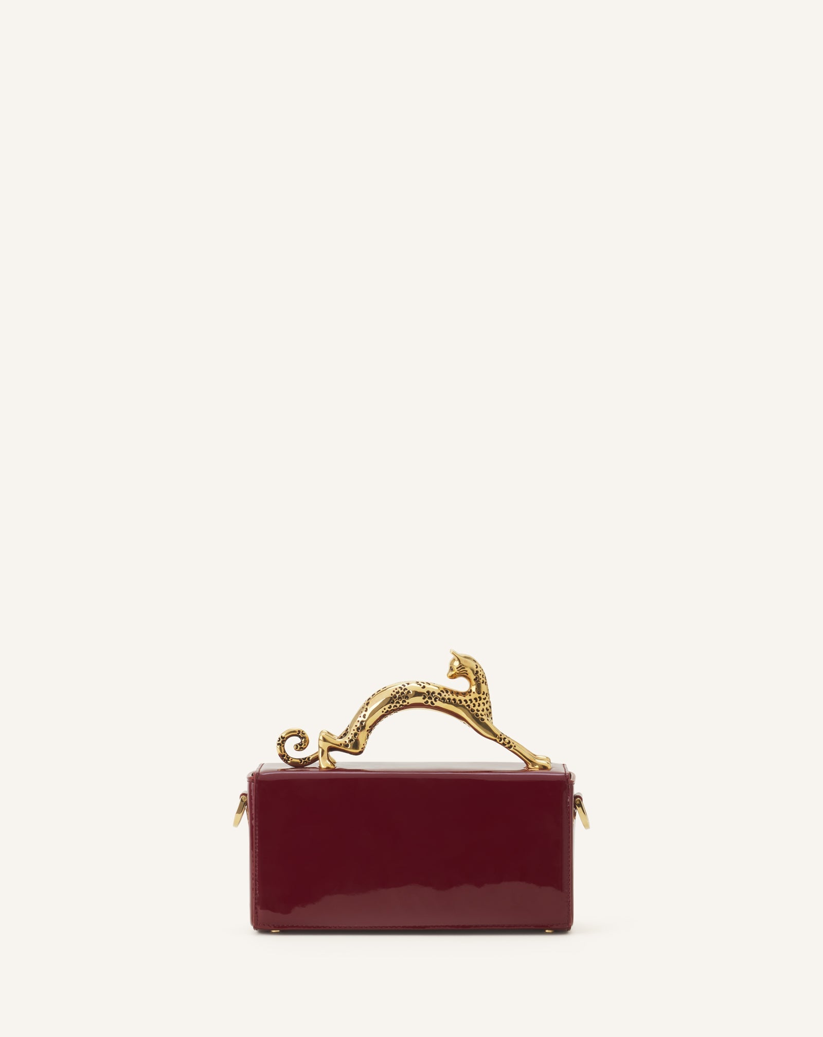 PENCIL CAT NANO BAG IN PATENT LEATHER