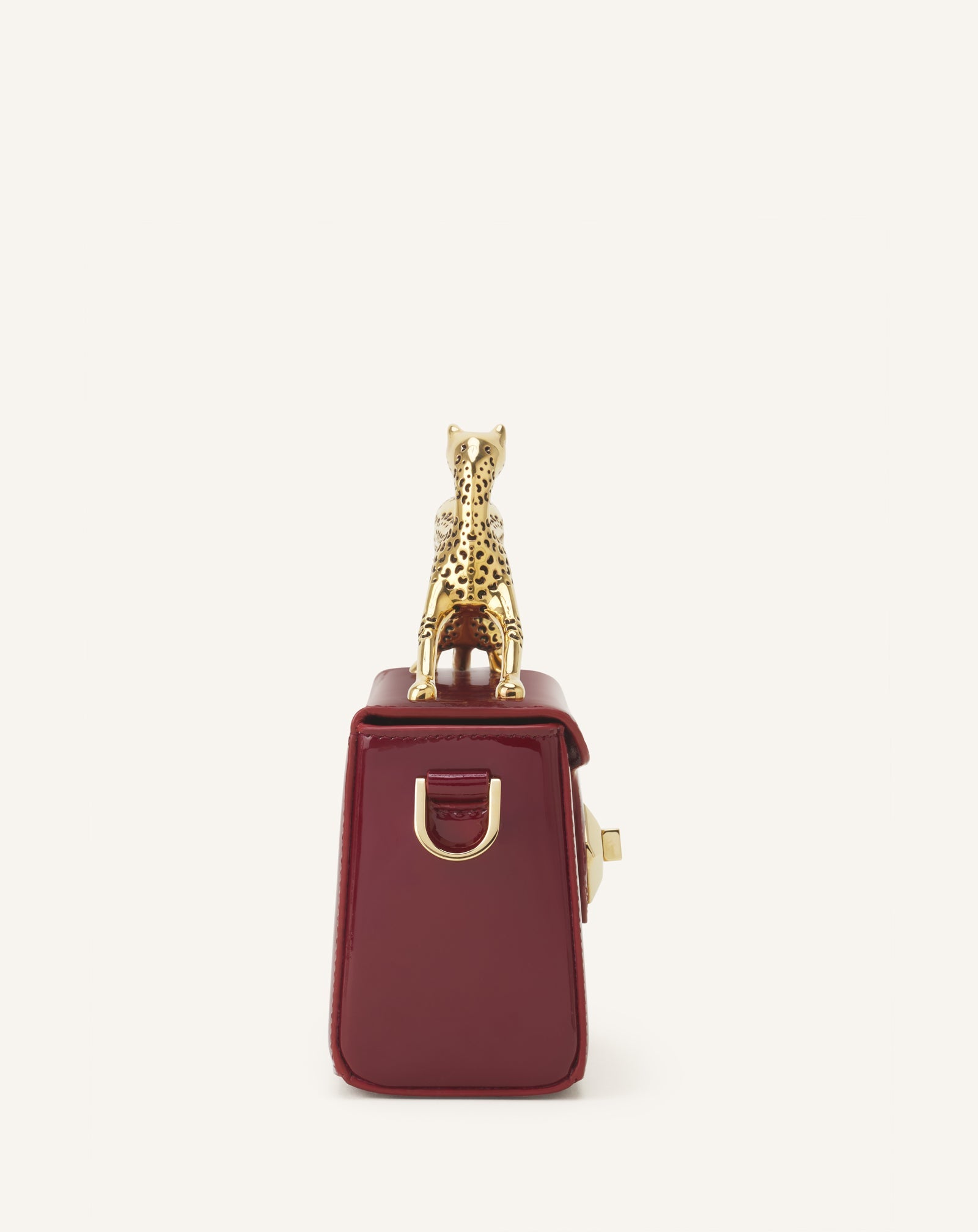 PENCIL CAT NANO BAG IN PATENT LEATHER