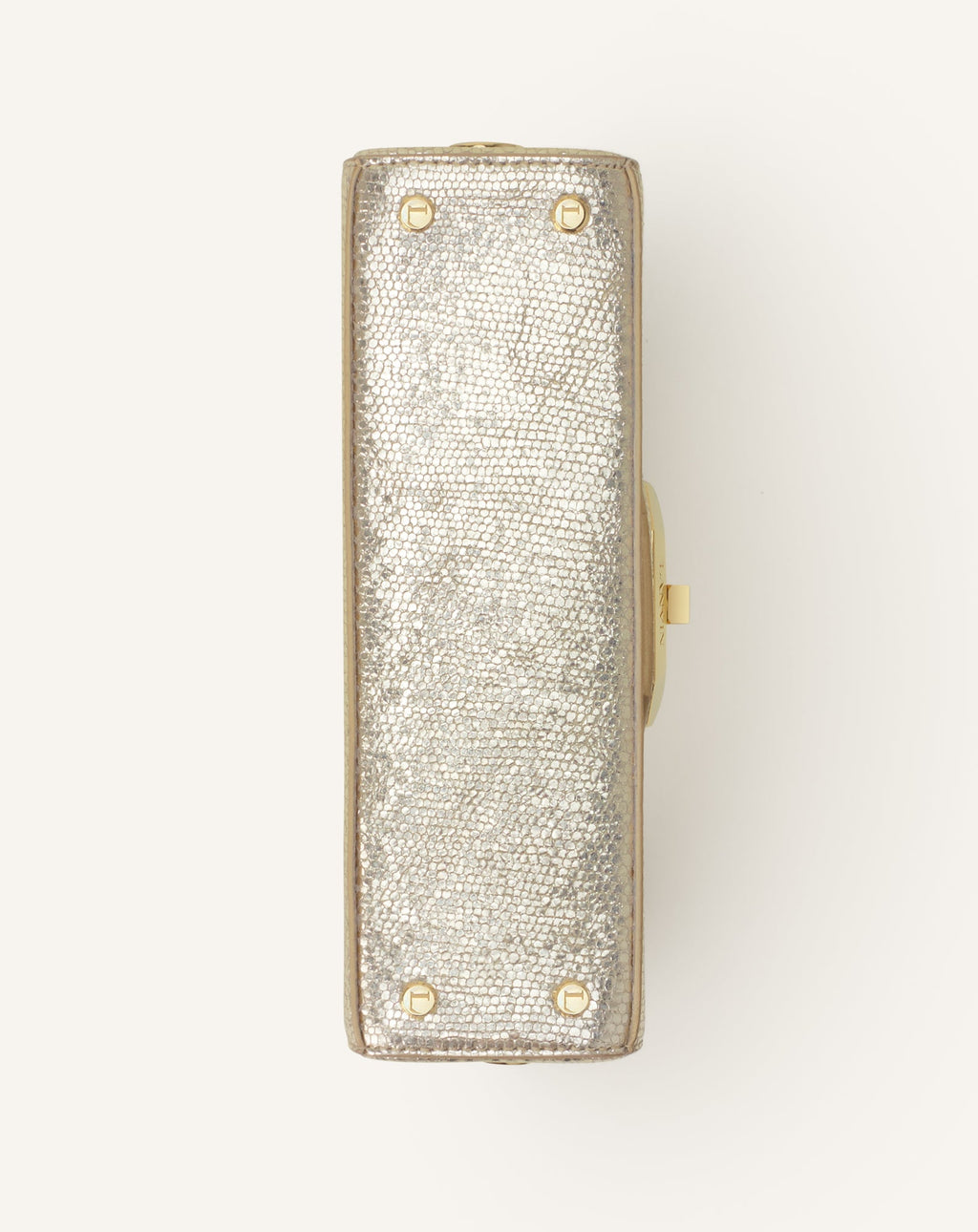 PENCIL CAT NANO BAG IN CRACKLED METALLIC LEATHER
