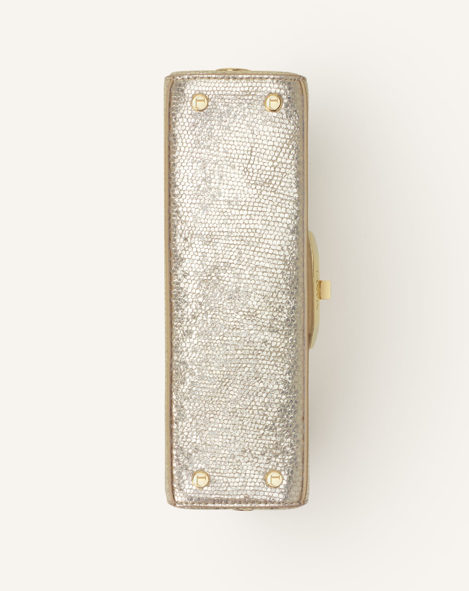 PENCIL CAT NANO BAG IN CRACKLED METALLIC LEATHER