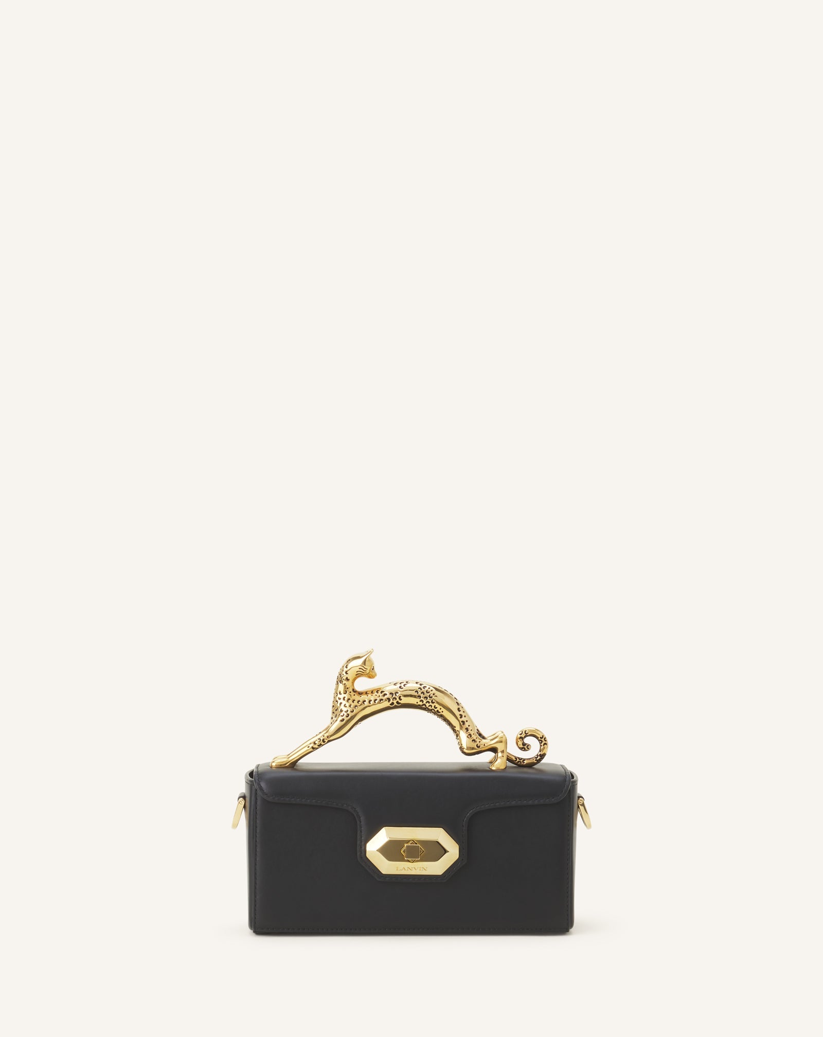 PENCIL CAT NANO BAG IN LEATHER