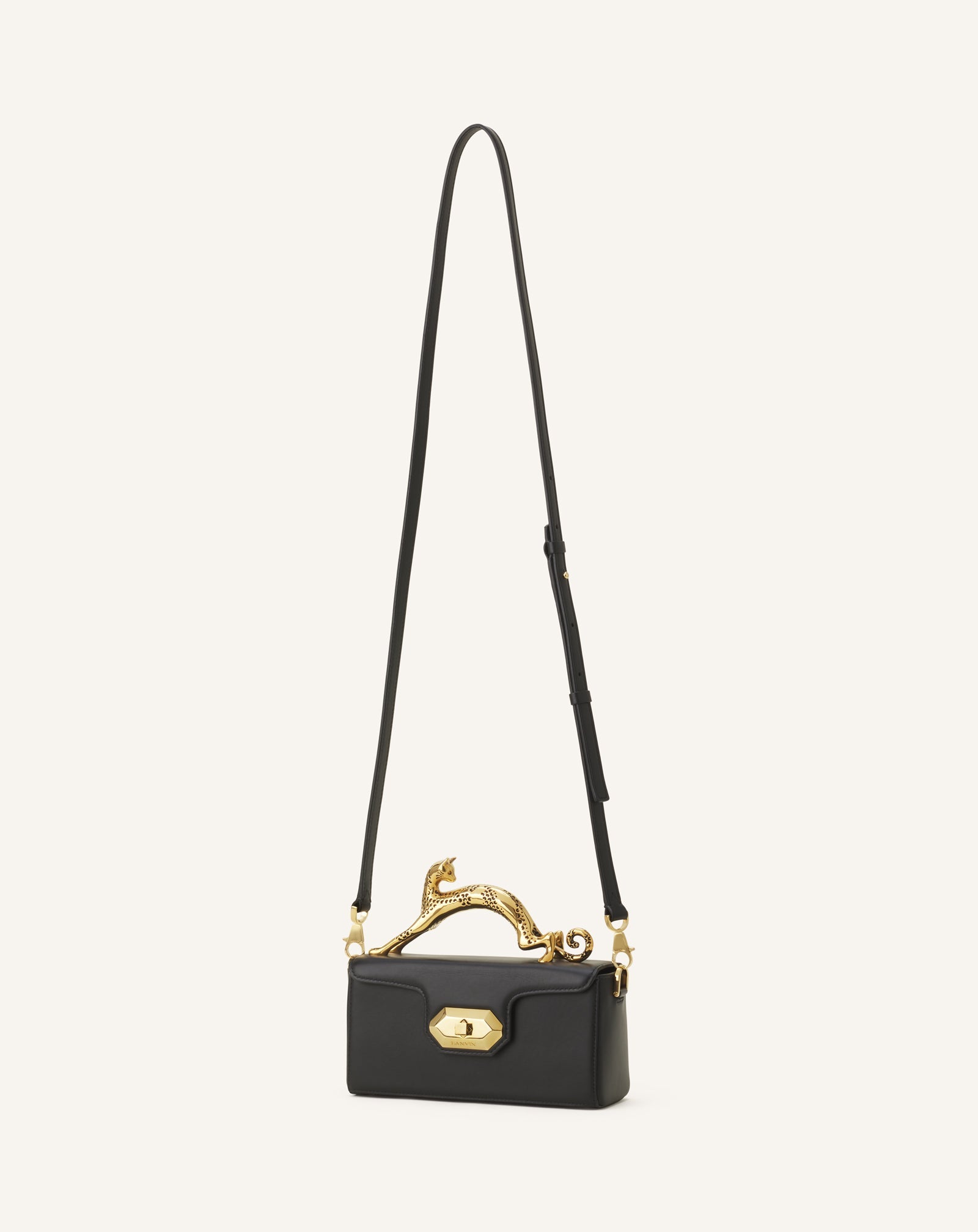 PENCIL CAT NANO BAG IN LEATHER