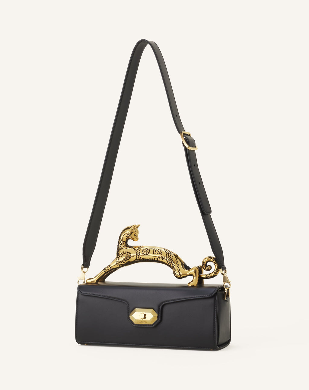 PENCIL CAT BAG IN LEATHER