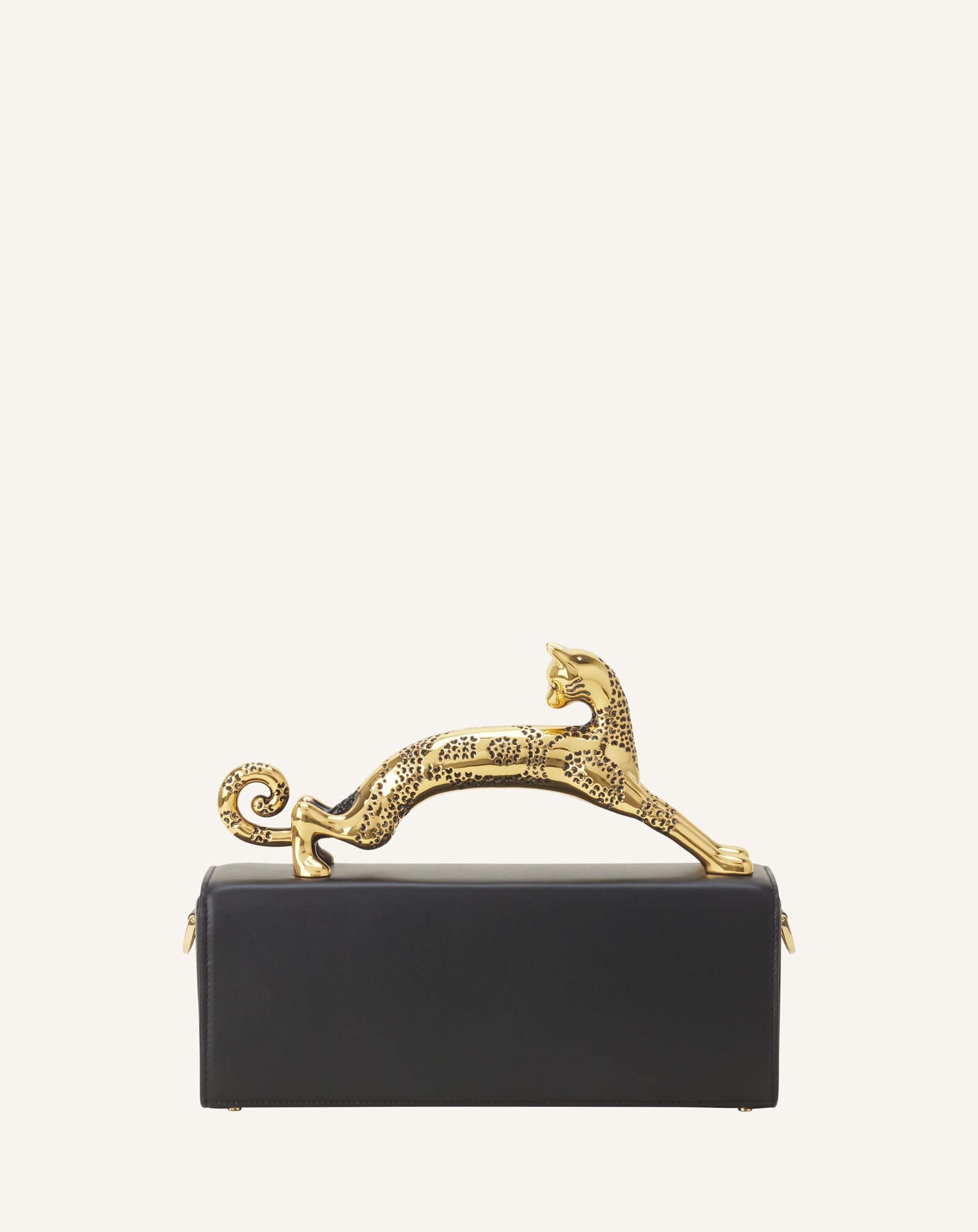 PENCIL CAT BAG IN LEATHER