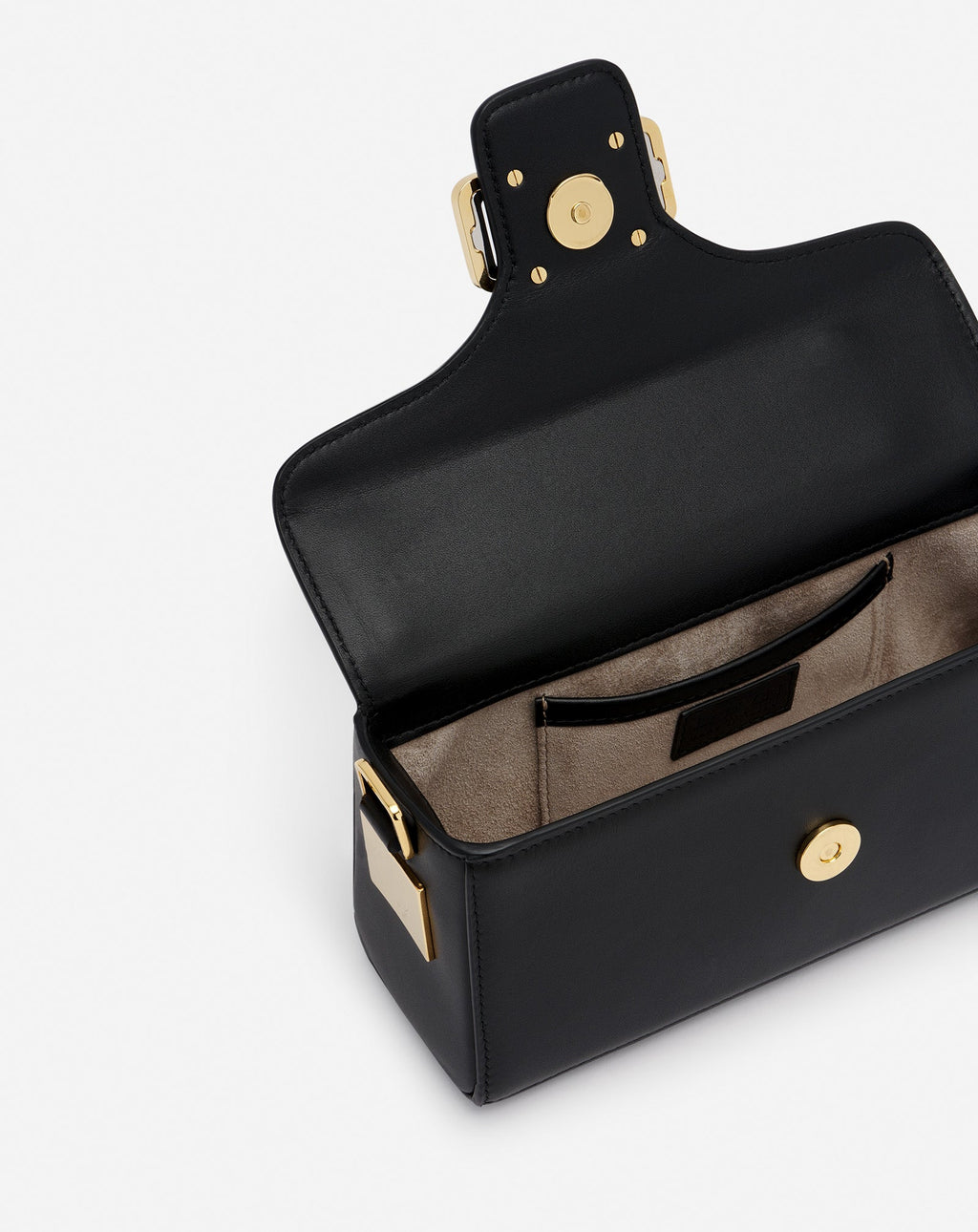 PENCIL CAT NANO BAG IN LEATHER AND RHINESTONES