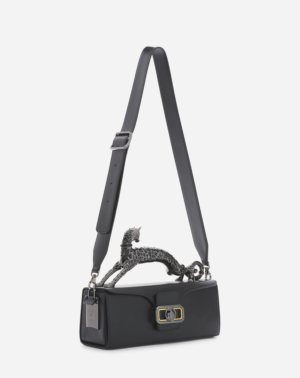 PENCIL CAT BAG IN LEATHER