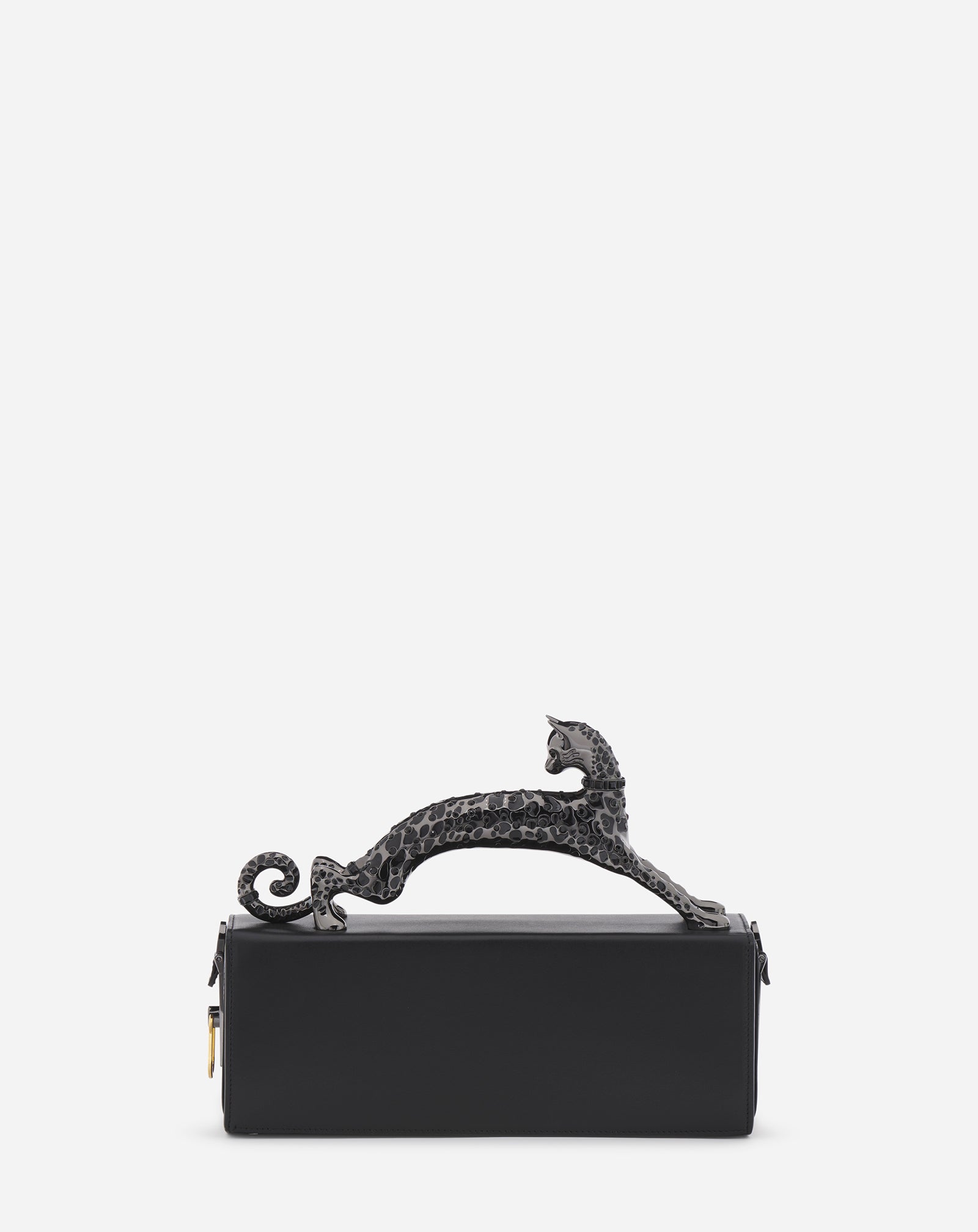 PENCIL CAT BAG IN LEATHER